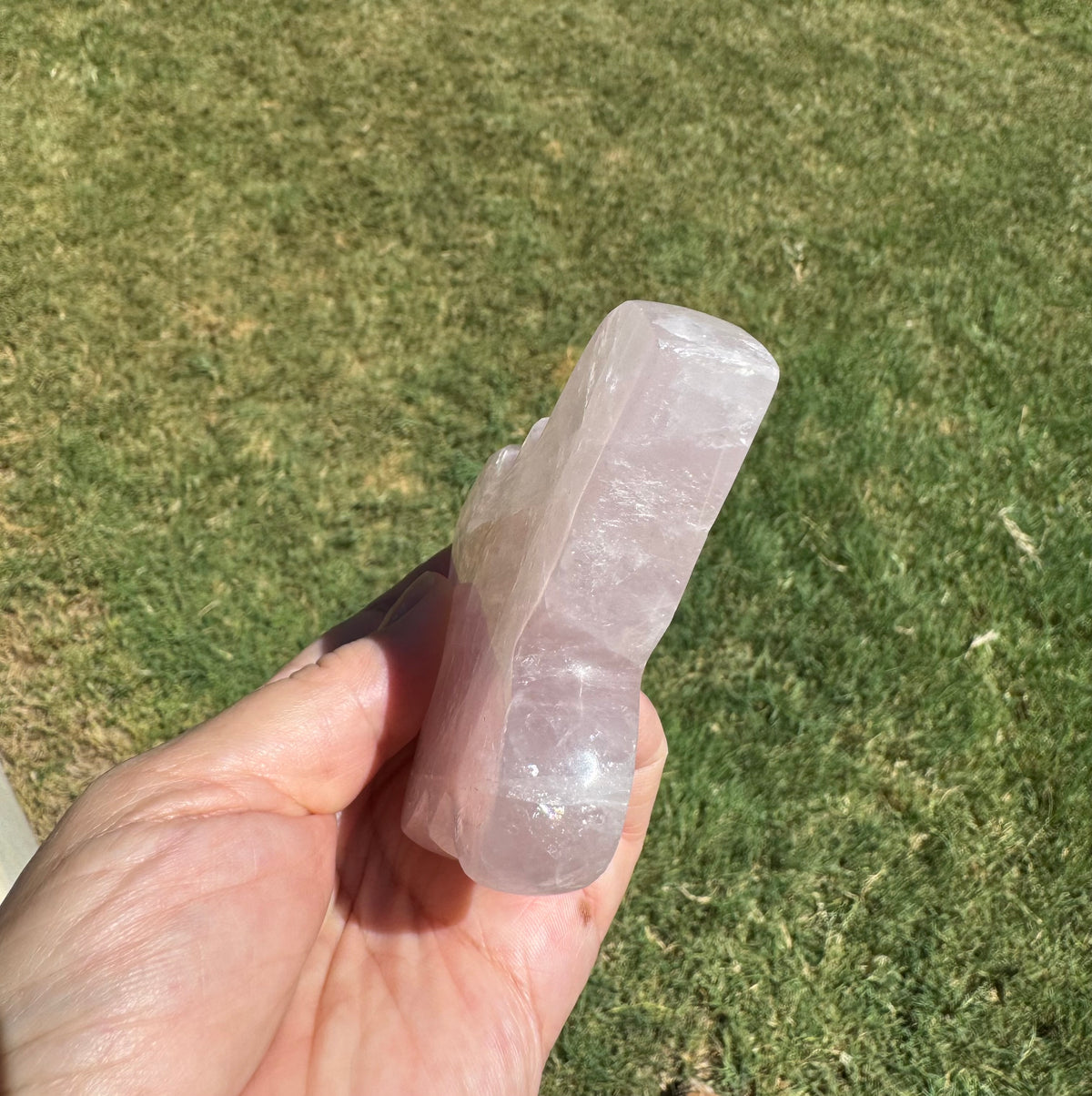Rose Quartz Butterfly Carving