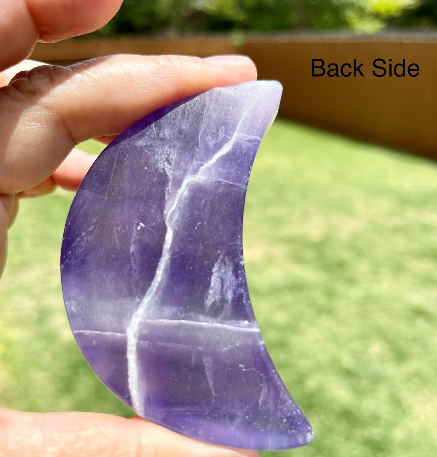 Fluorite Half Moon, Purple Fluorite Half Moon