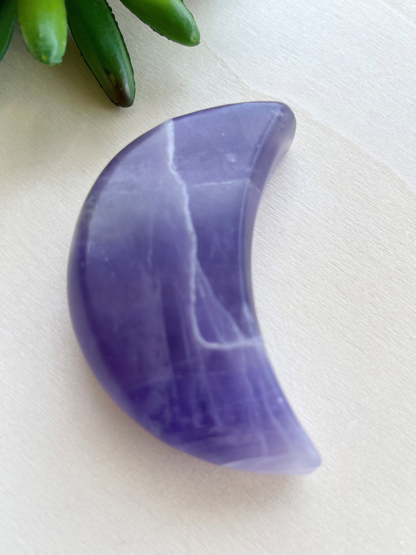 Fluorite Half Moon, Purple Fluorite Half Moon