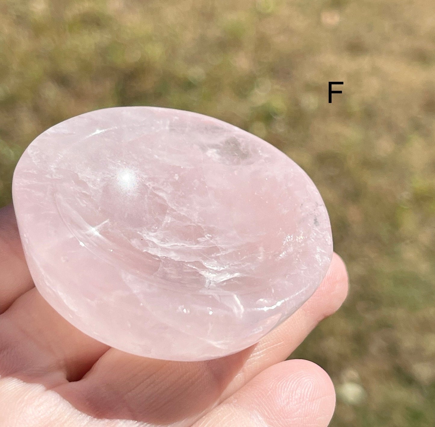 Rose Quartz Mini Bowl Carving