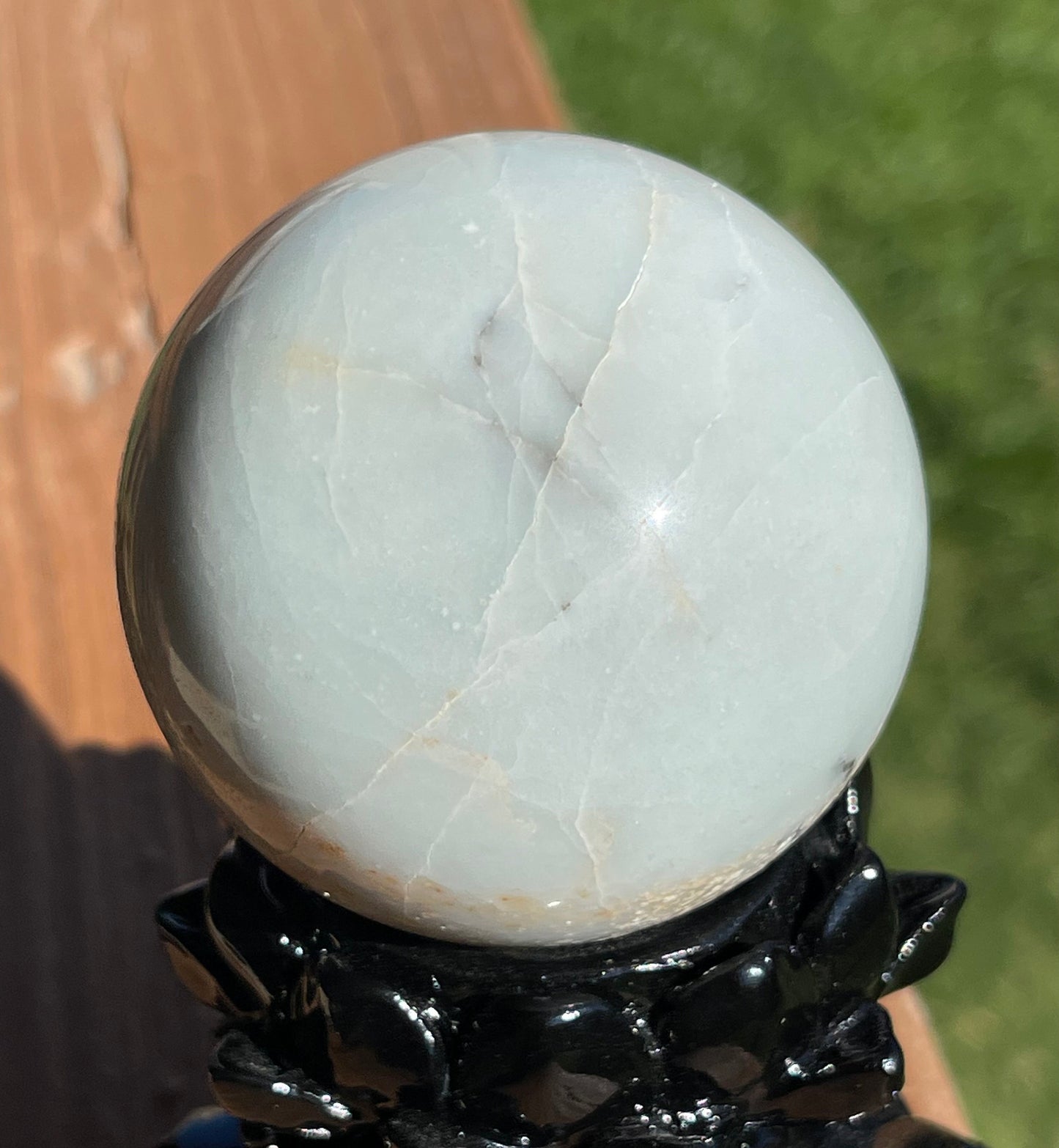 Blue Caribbean Calcite Sphere