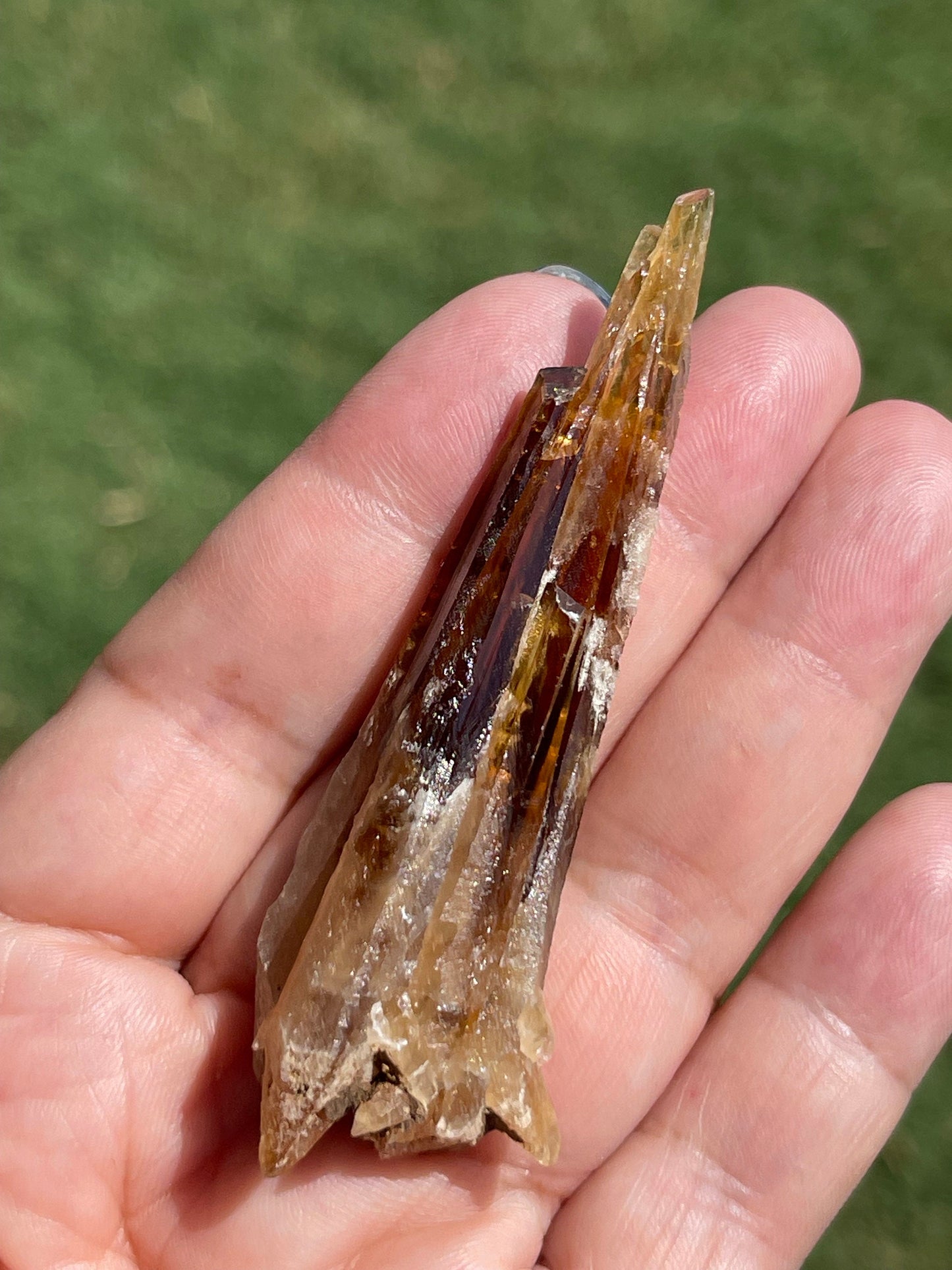 Honey Calcite Raw Point