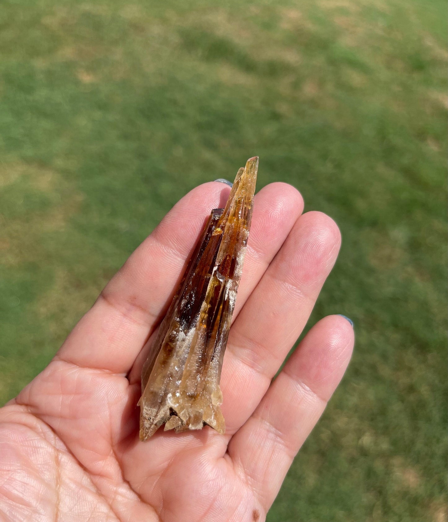 Honey Calcite Raw Point