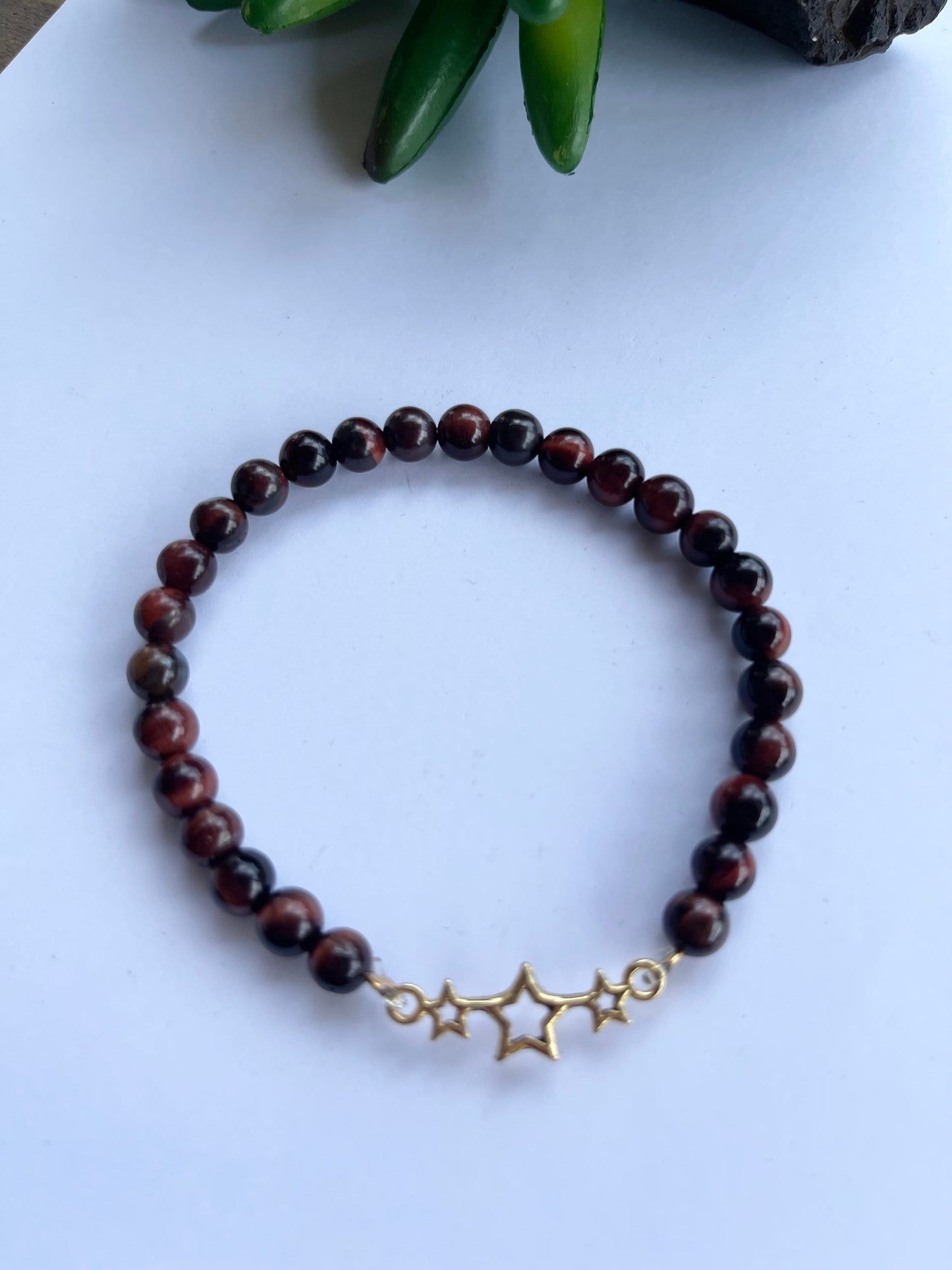 Red Tiger Eye 6mm Bracelet