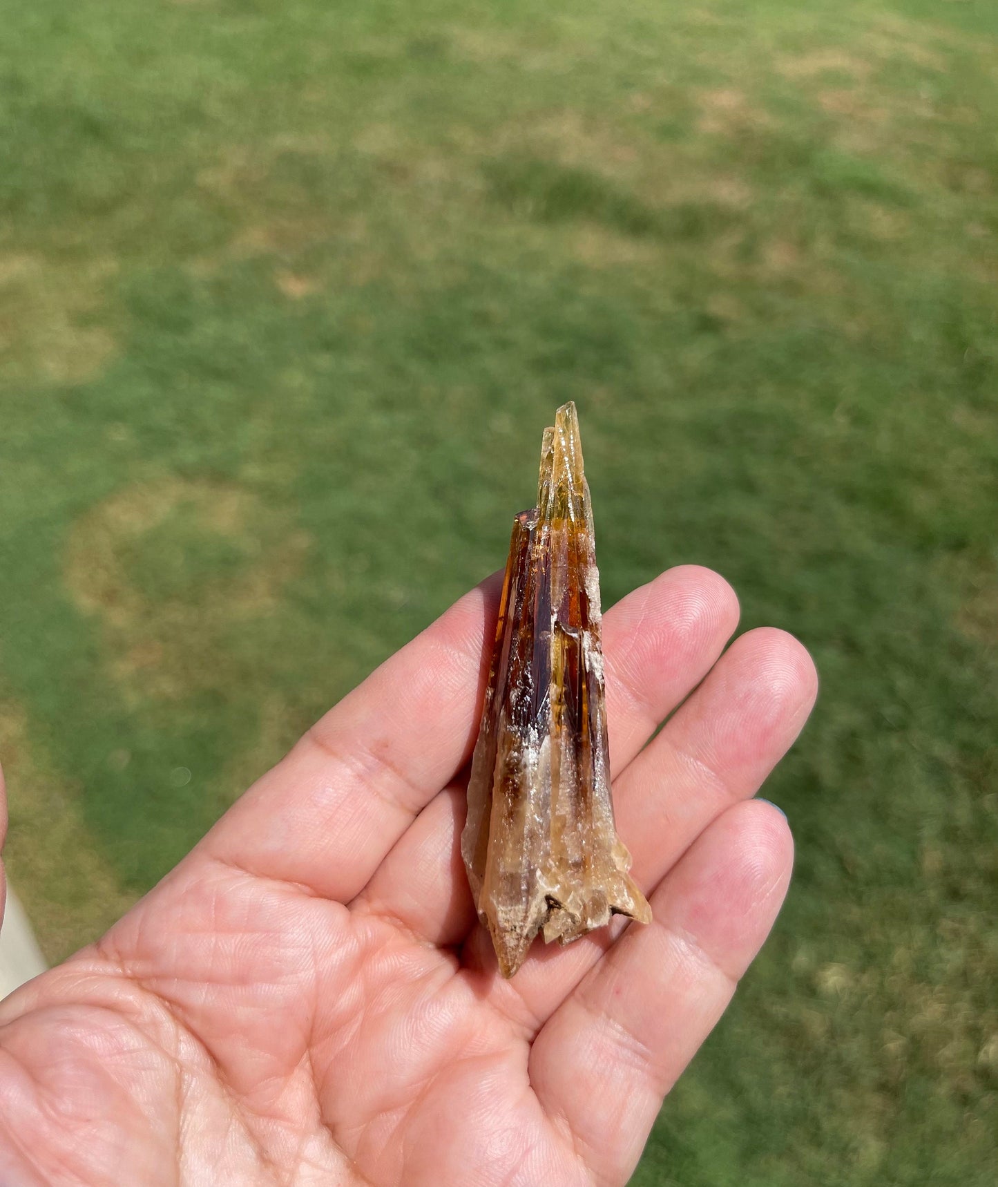 Honey Calcite Raw Point