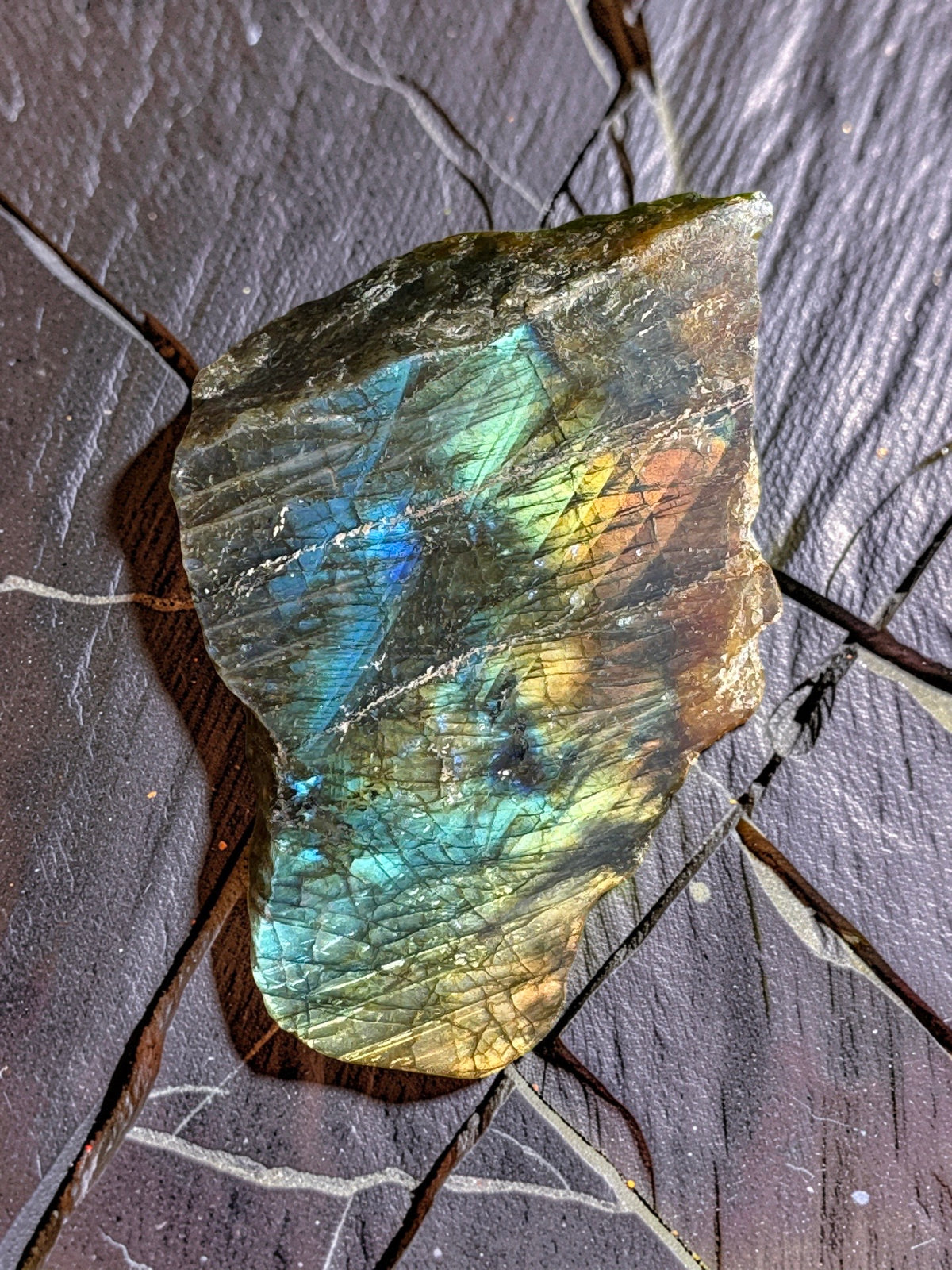 Natural Labradorite Semi-Polish