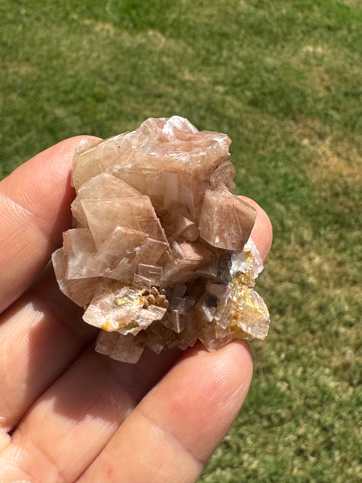 Chabazite and Mimetite Specimen