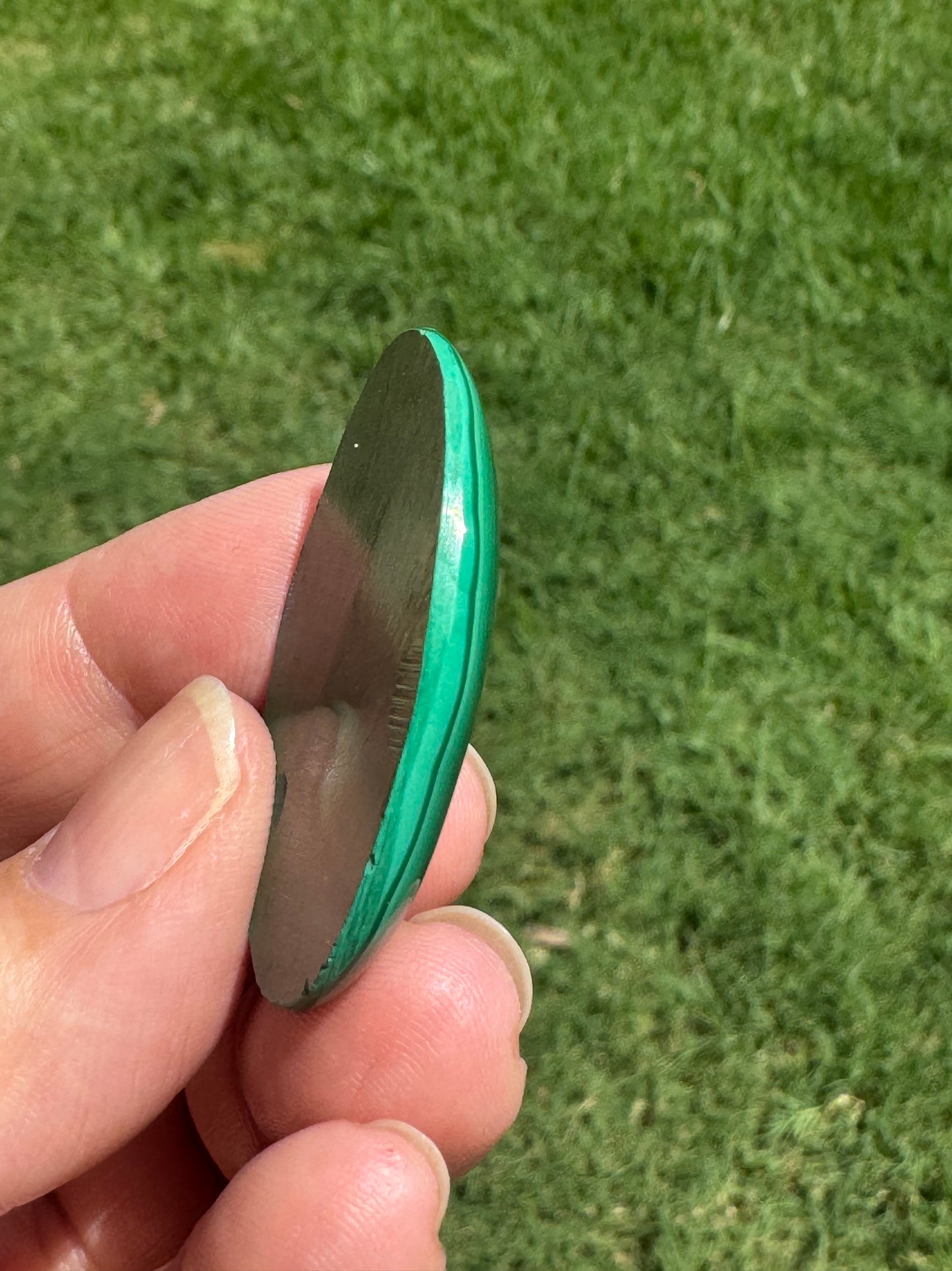 AAA Malachite Cabochon: 39mm Oval Gemstone