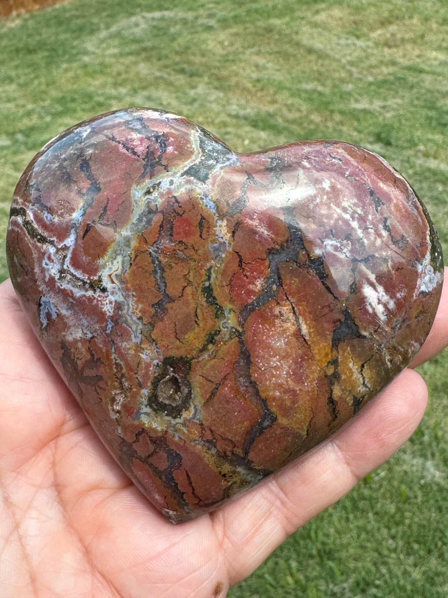 Ocean Jasper Heart