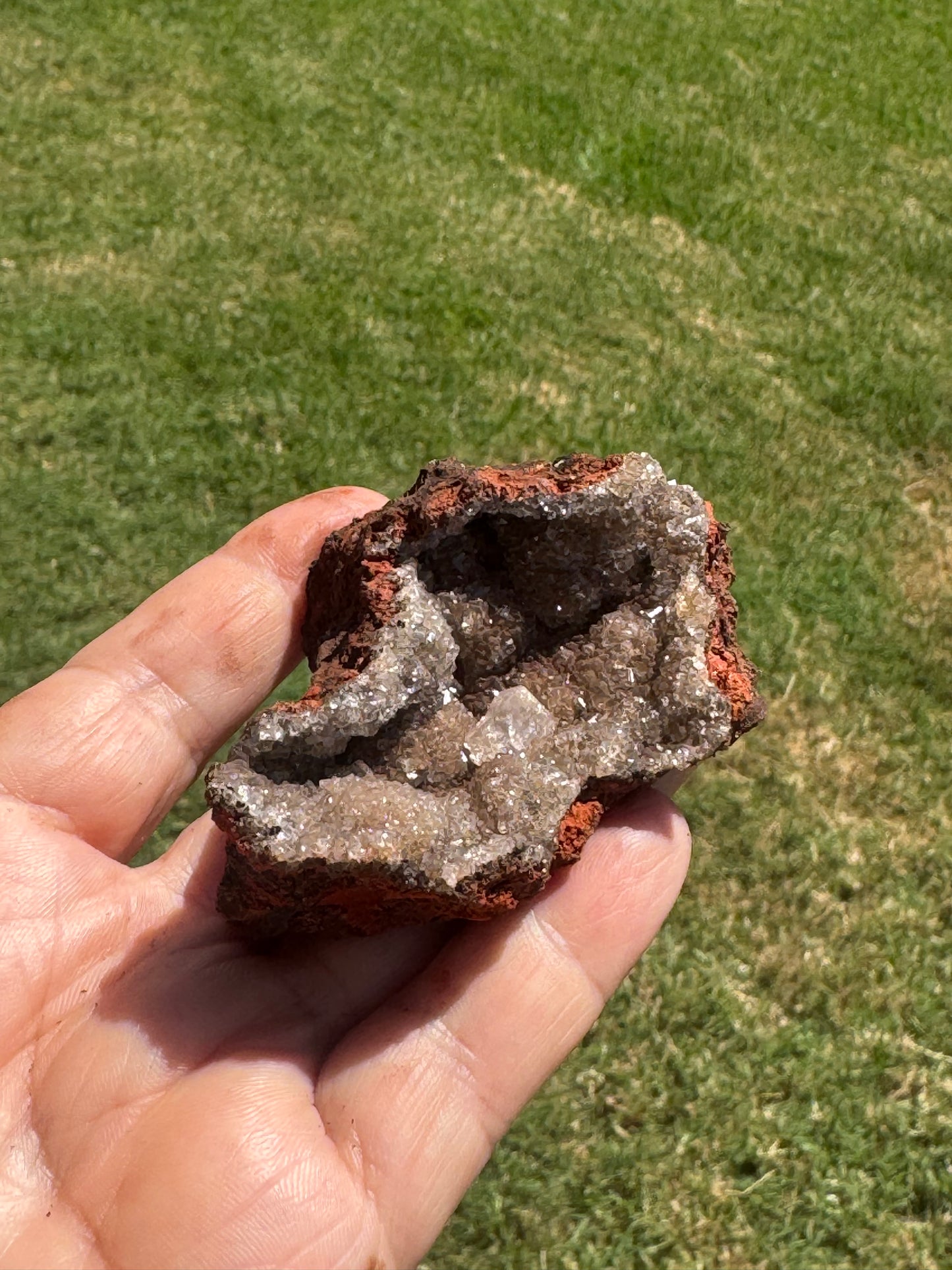 Natural Druzy Red Calcite Specimen