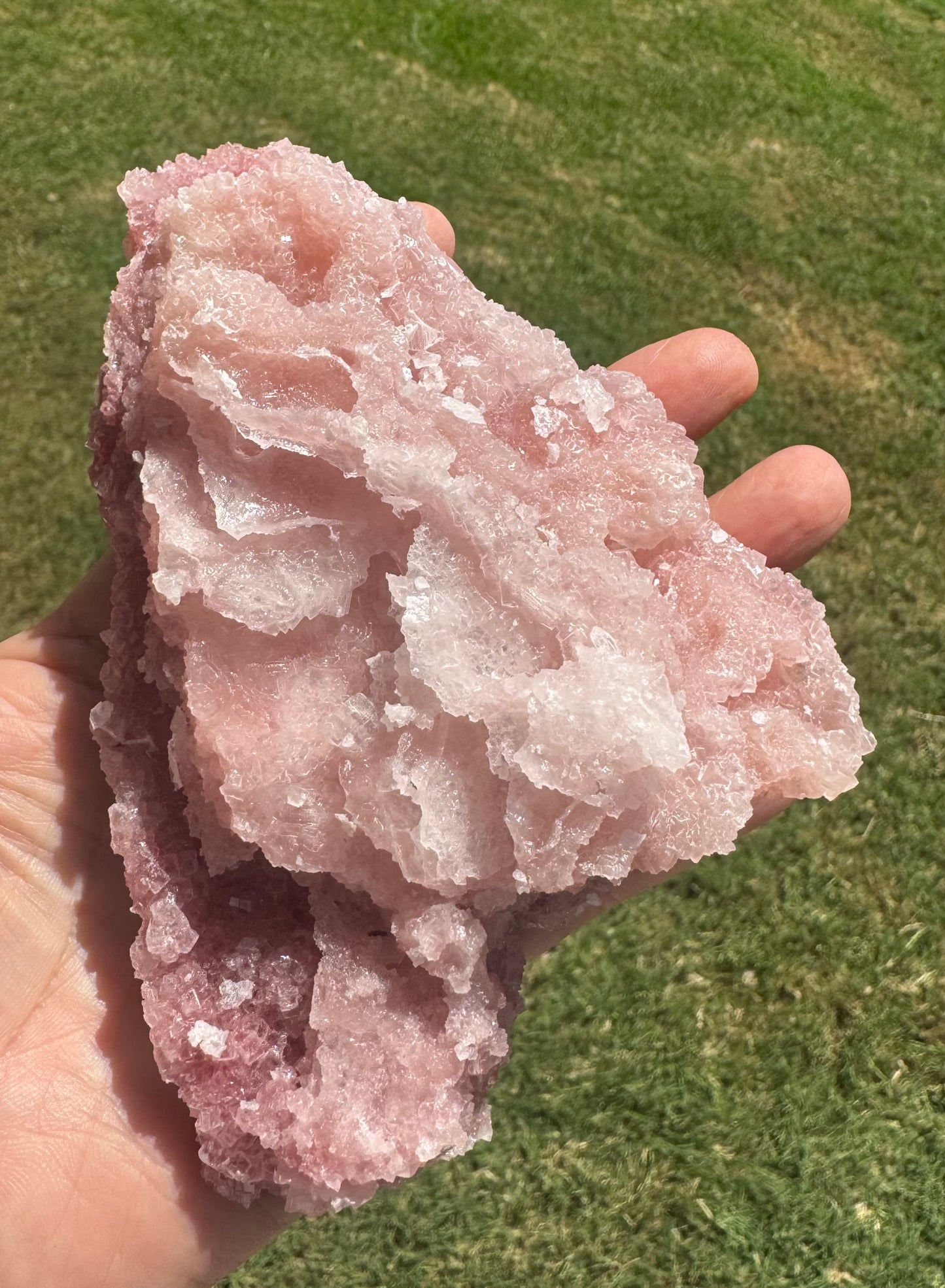 Pink Halite Crystal Specimen