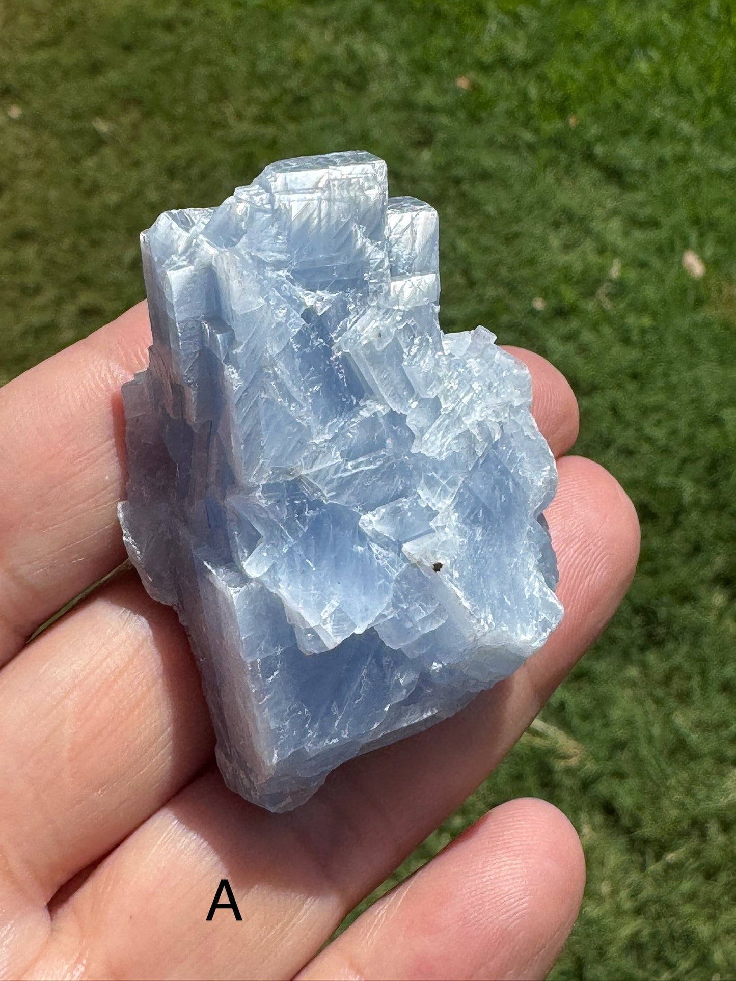 Natural Raw Blue Calcite