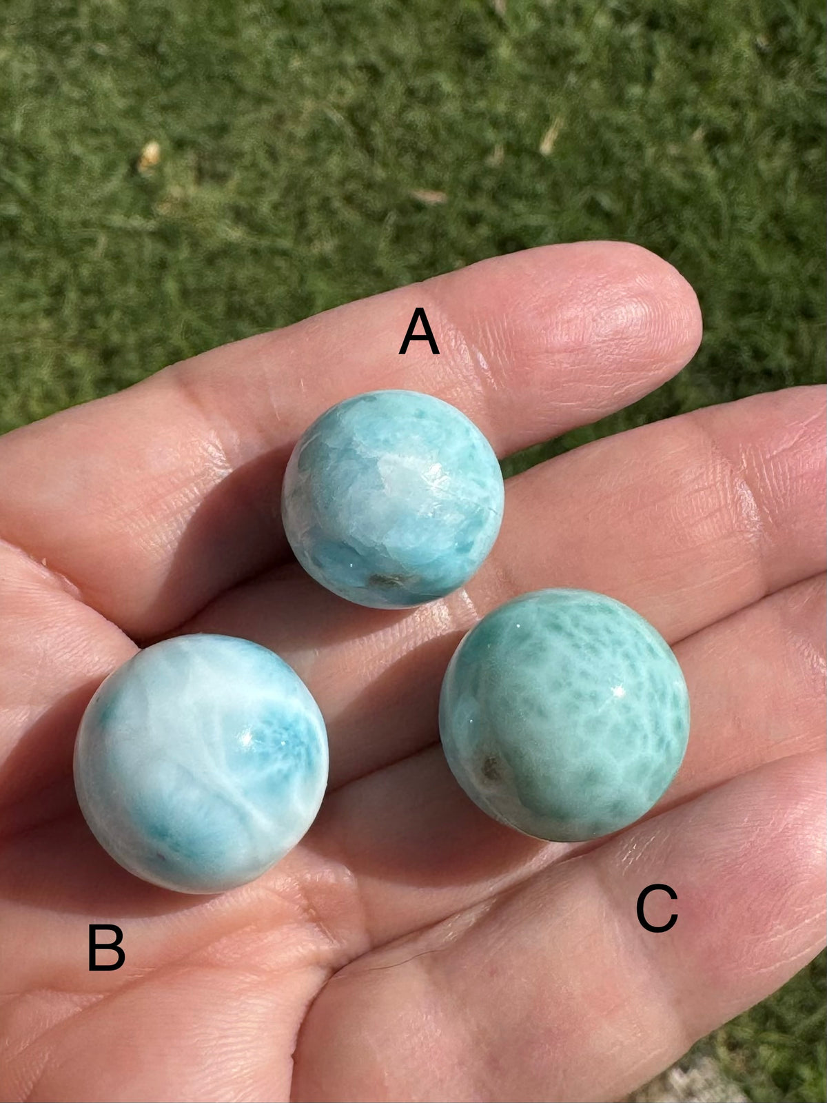 Larimar Mini Sphere 18/17mm