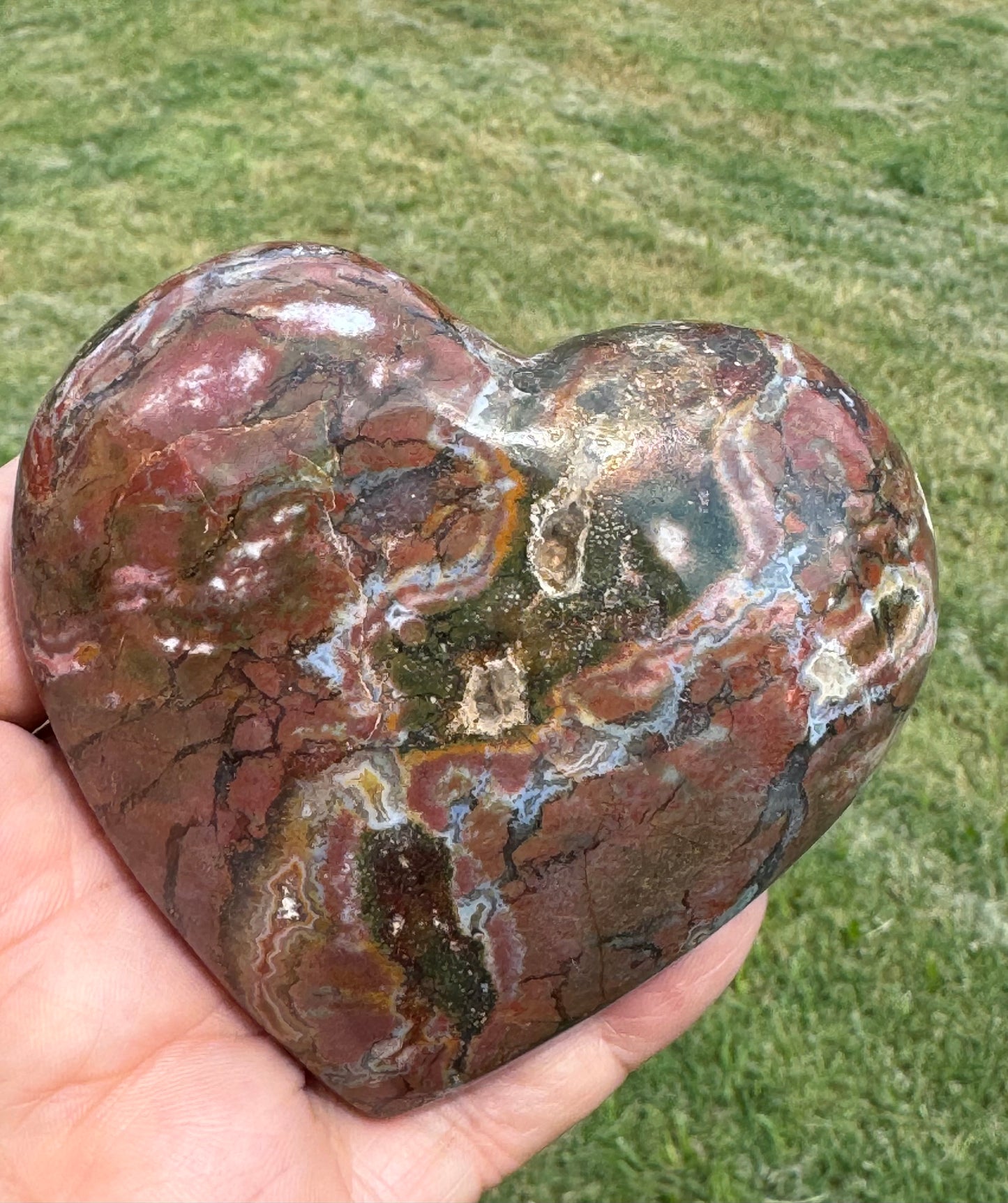 Ocean Jasper Heart