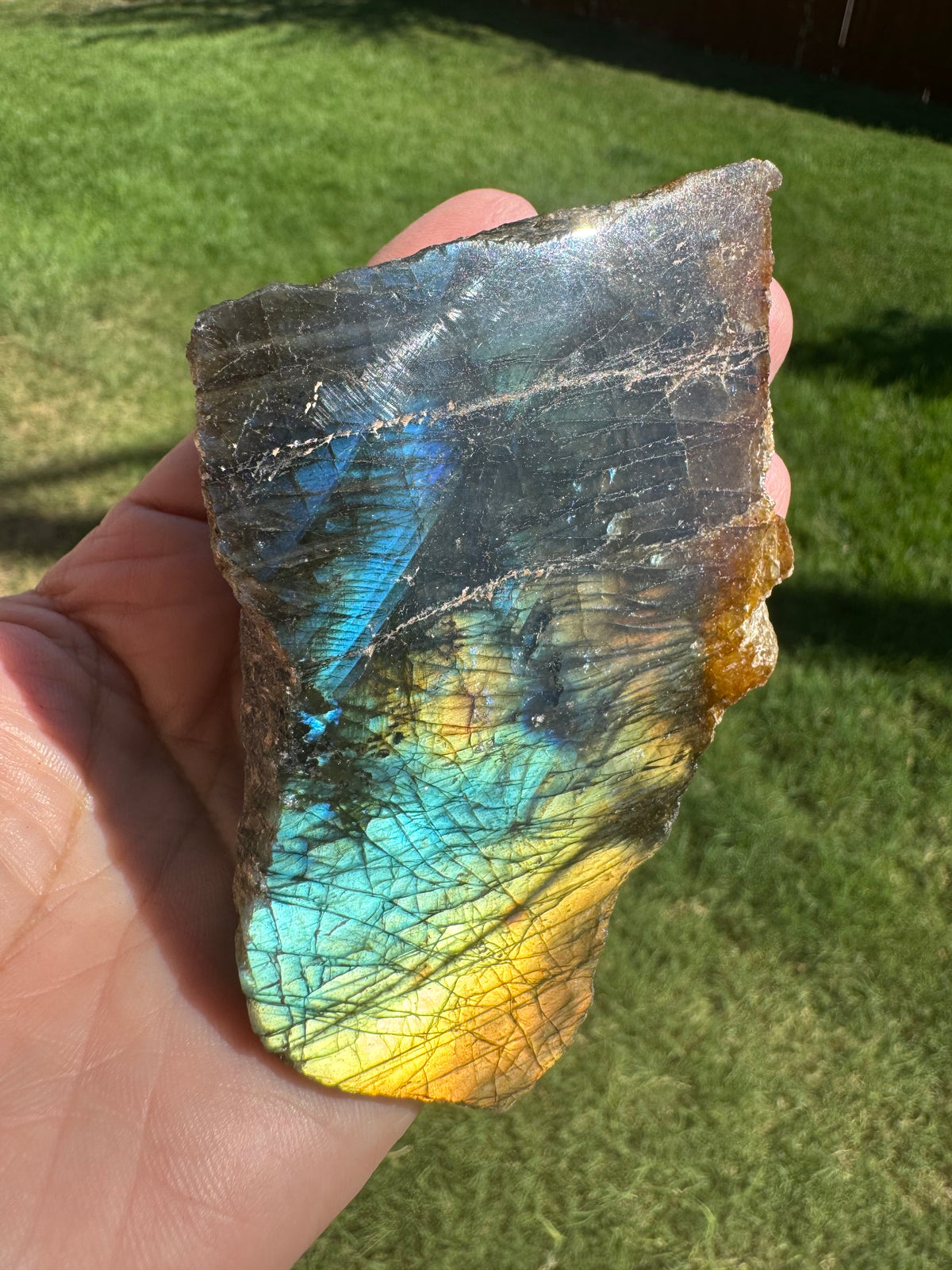 Natural Labradorite Semi-Polish