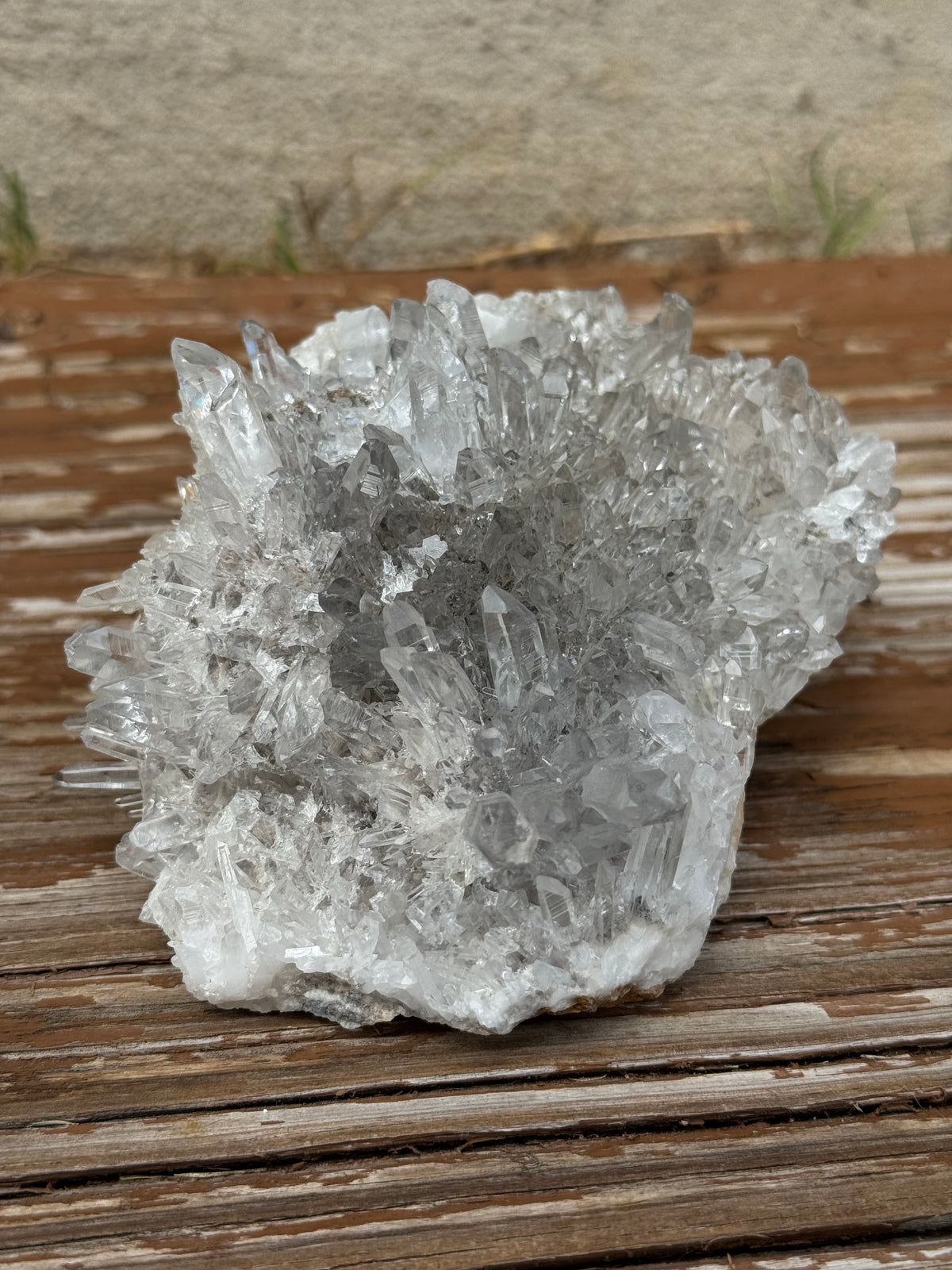 Natural Clear Quartz Cluster