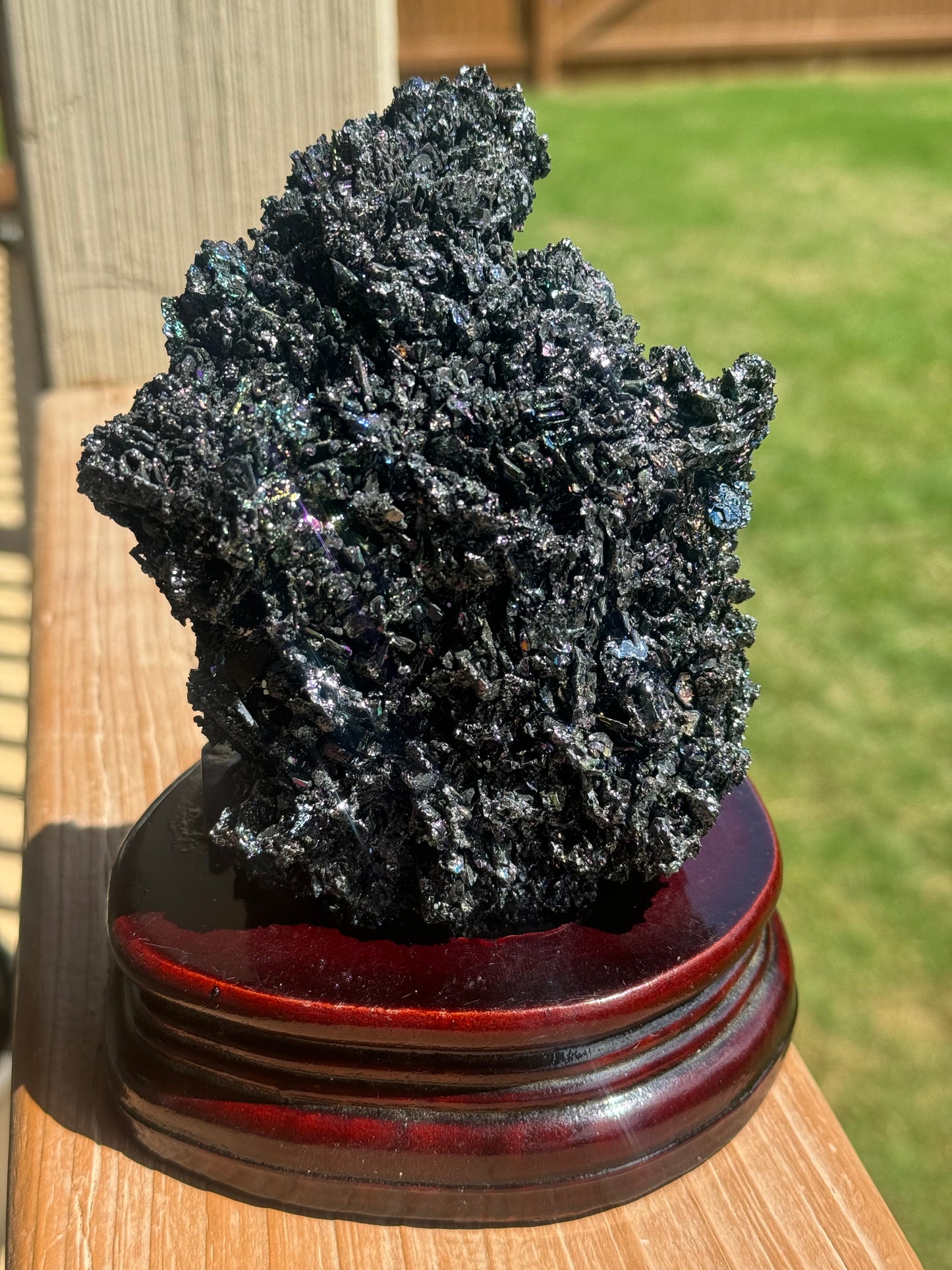 Carborundum Crystal Specimen with Base