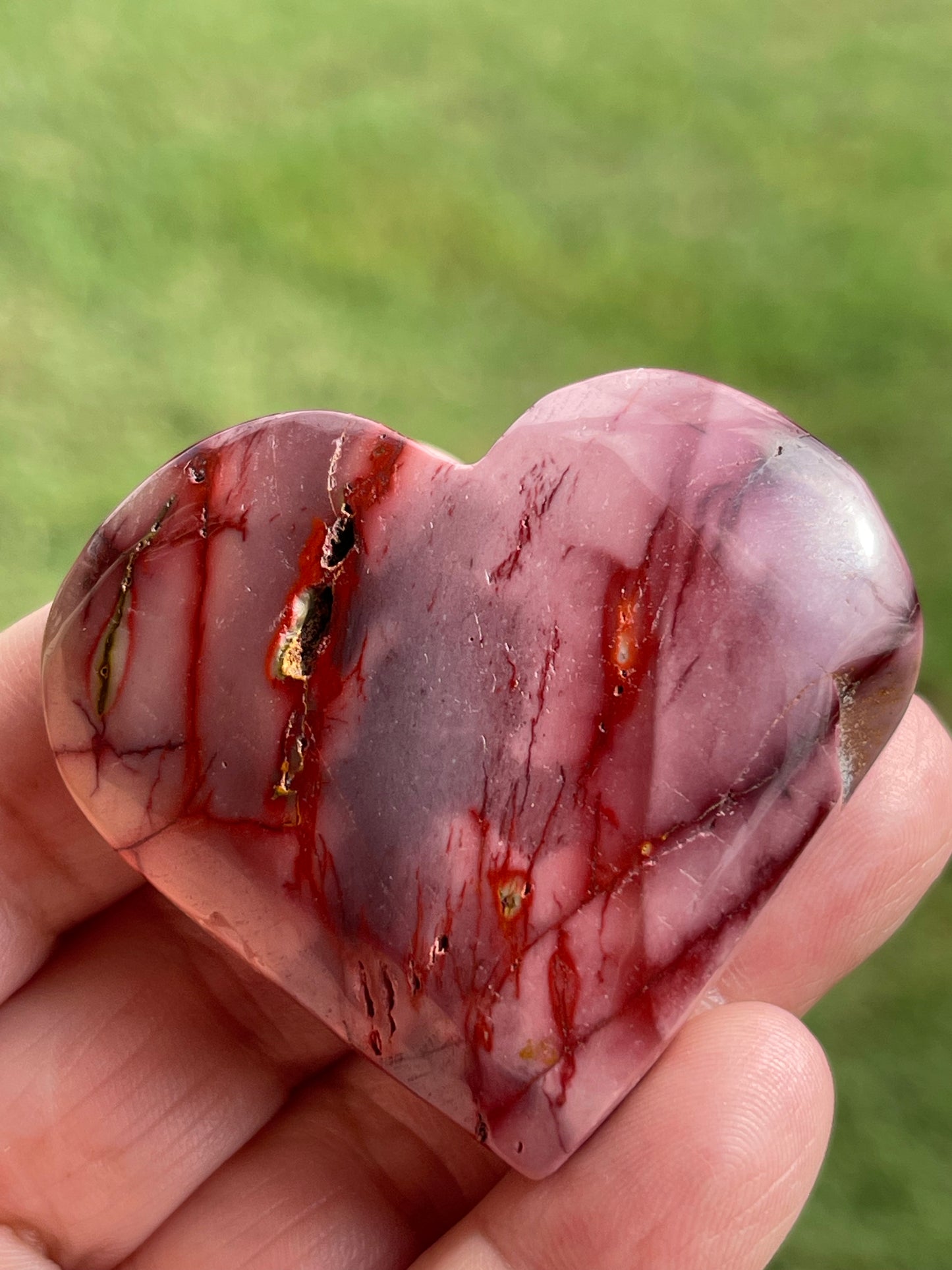 Mookaite Heart Carving