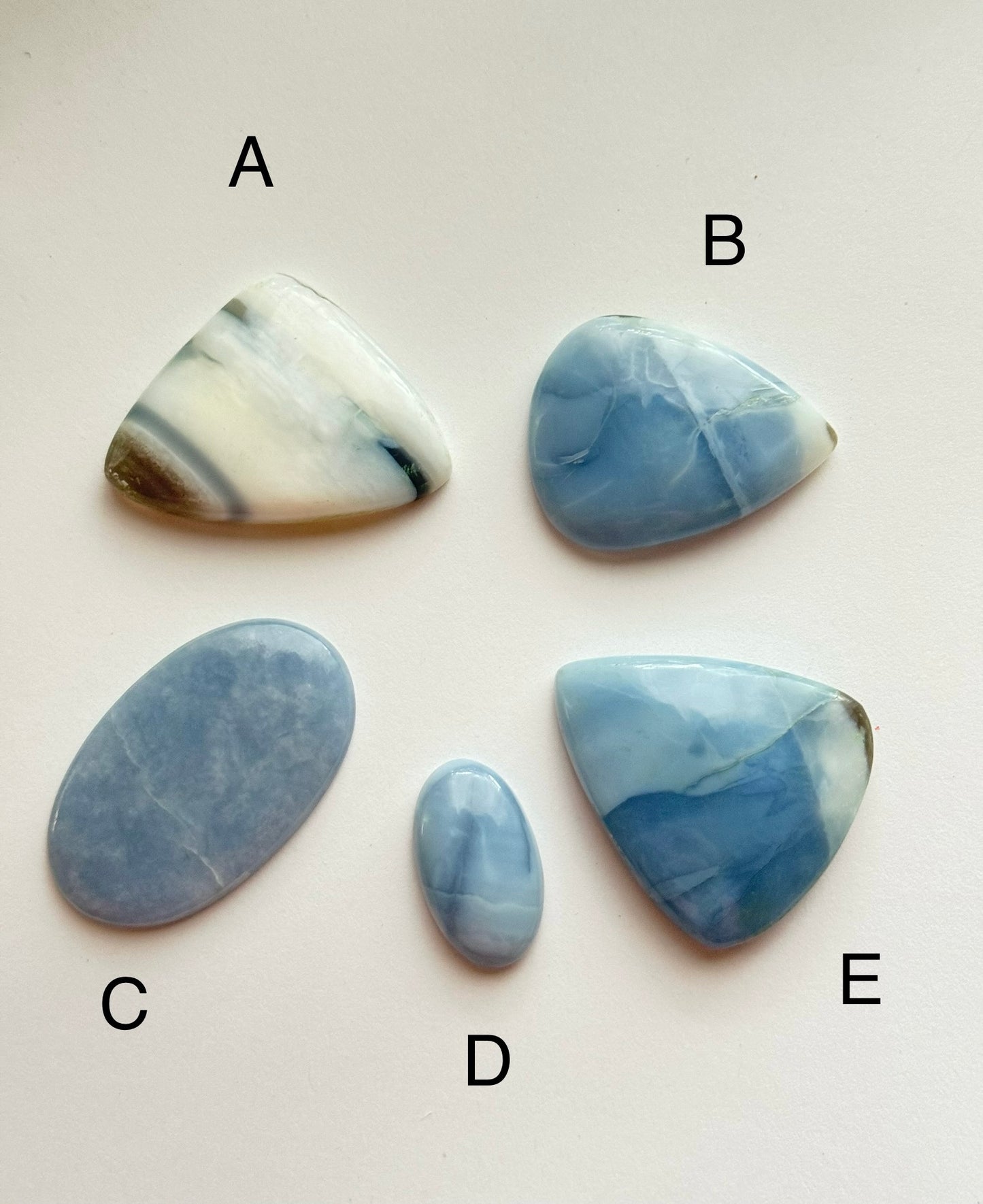 Blue Owyhee Opal Cabochon