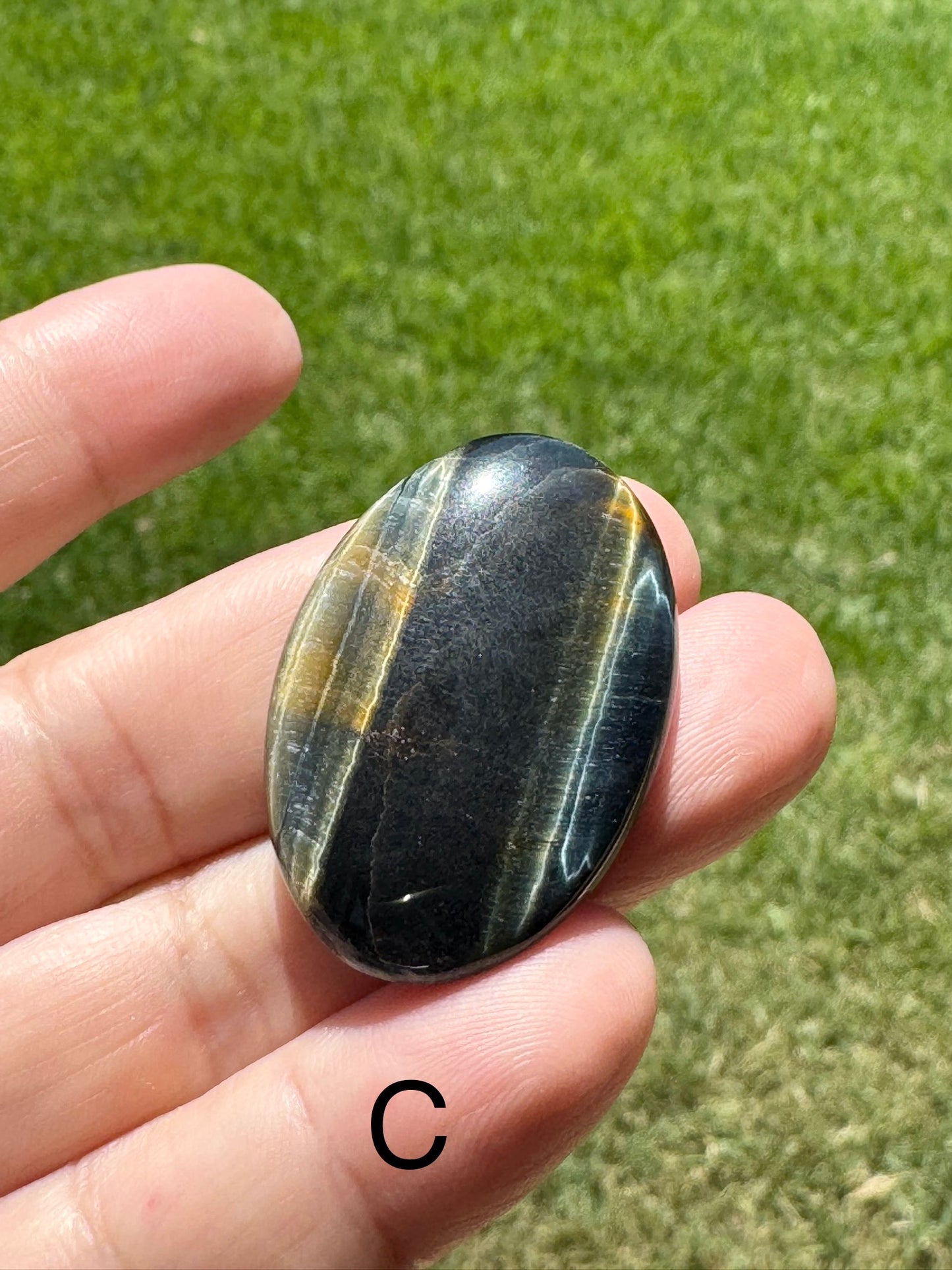 Natural Blue Tiger Eye Cabochon