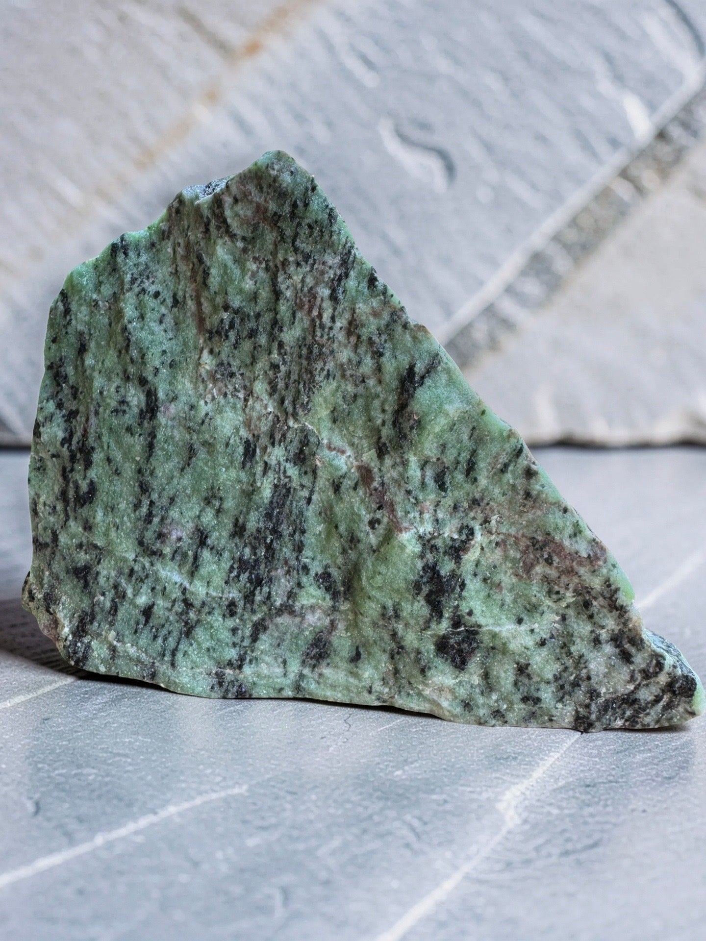 Raw Green Zoisite Stone 1.7 lb.