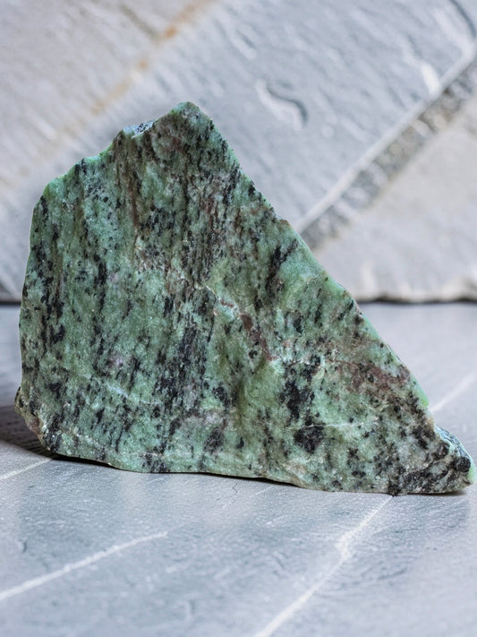 Raw Green Zoisite Stone 1.7 lb.