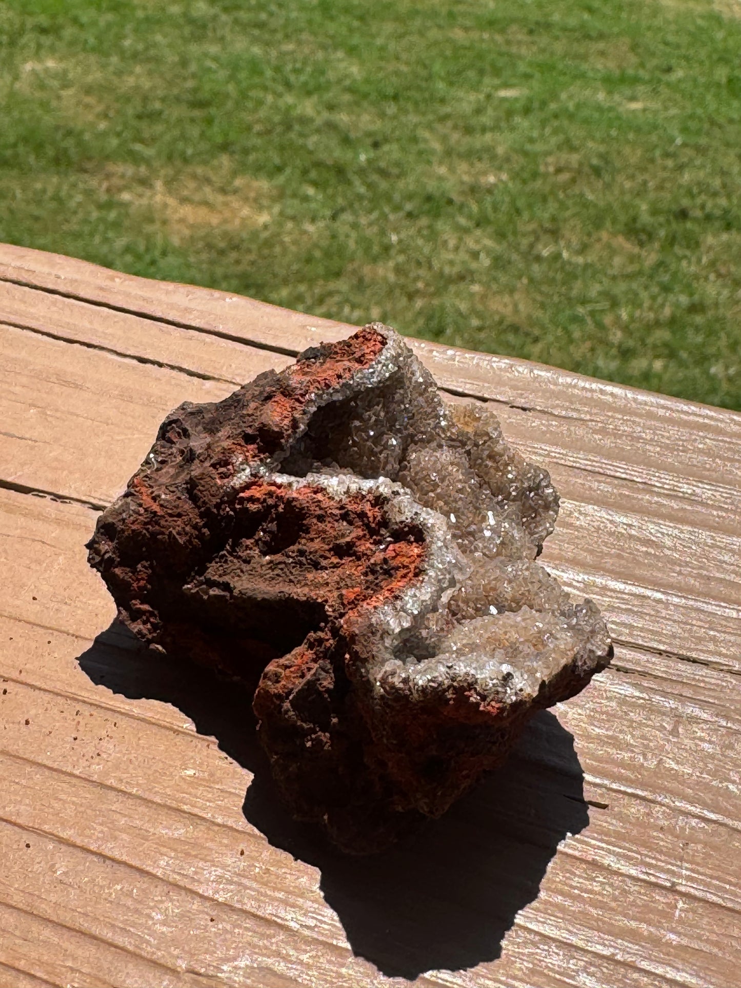 Natural Druzy Red Calcite Specimen