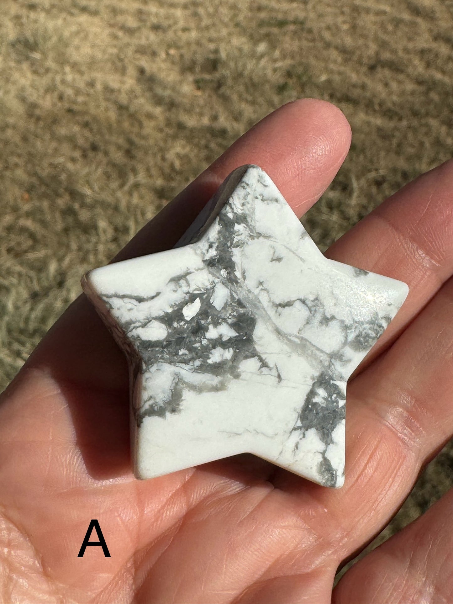 Howlite Star Carving