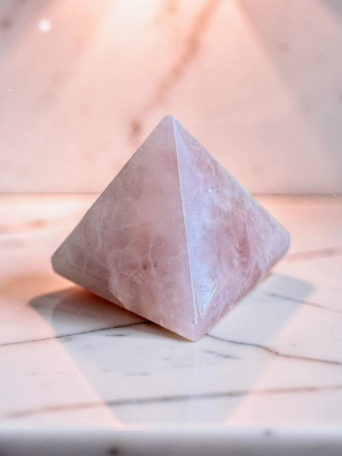 Rose Quartz Pyramid