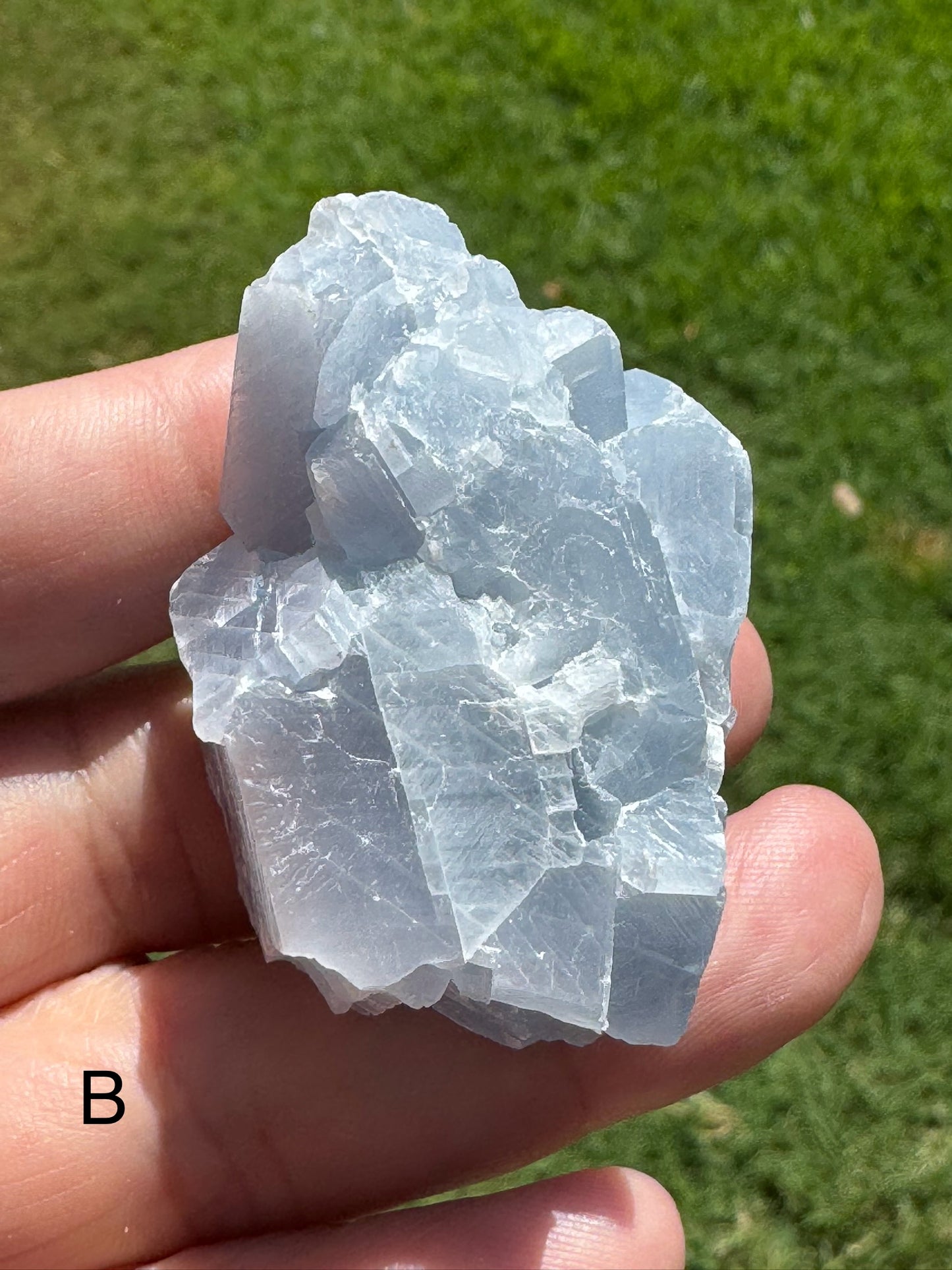 Natural Raw Blue Calcite
