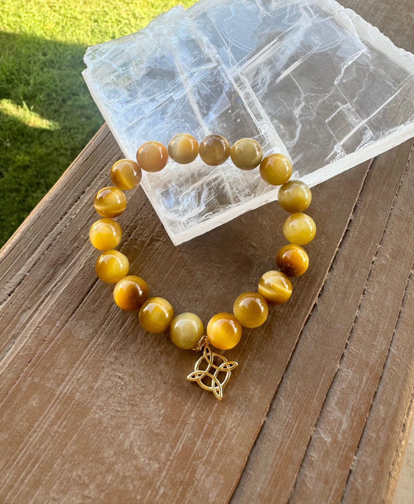 Gold Tiger's Eye Bracelet 10mm