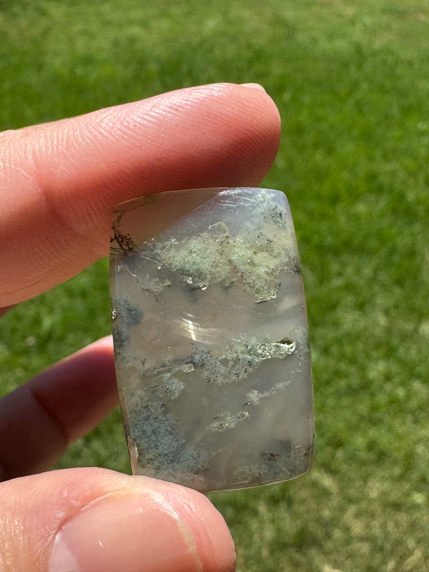 Natural Moss Agate Cabochon