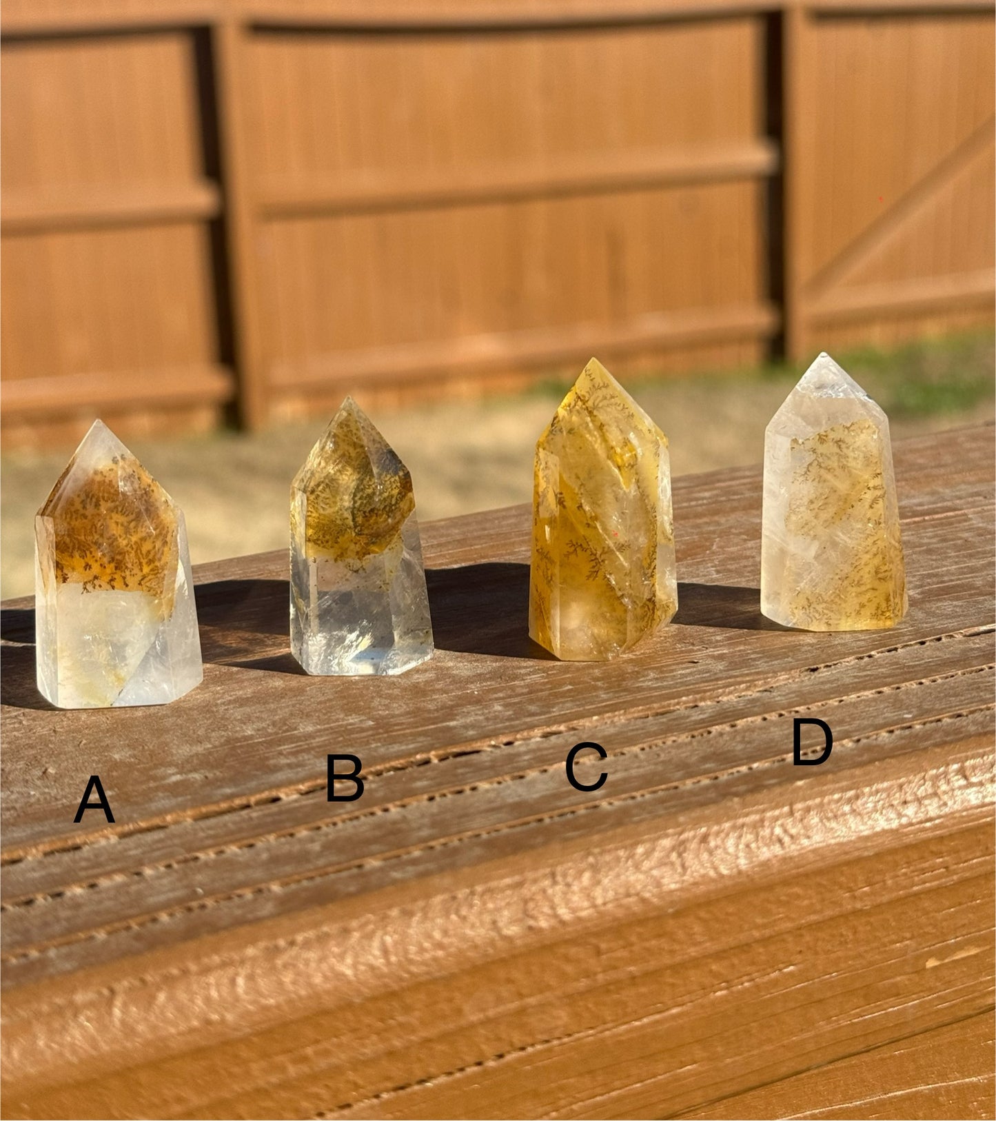 Dendritic Golden Healer Quartz Points