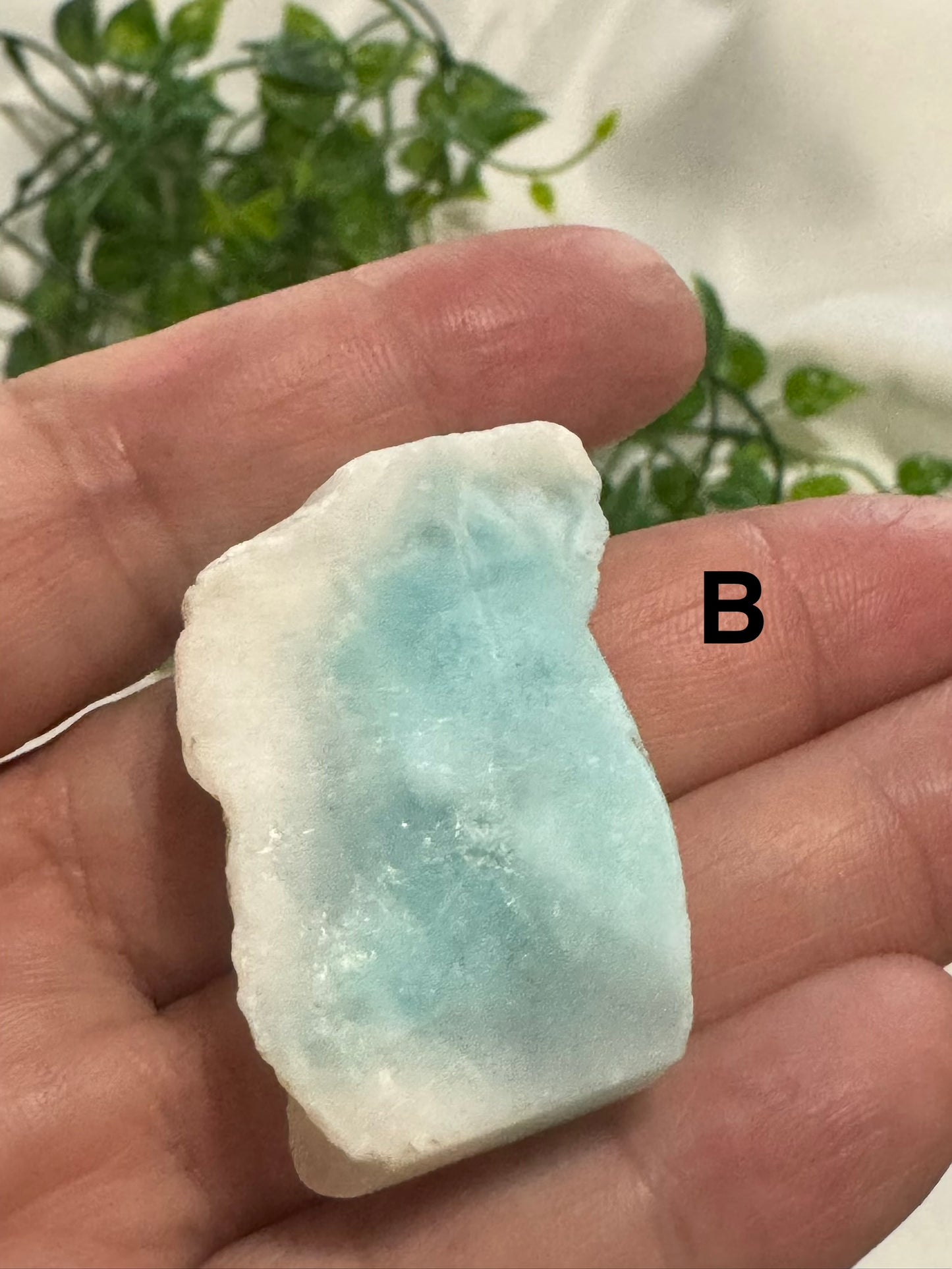 Rough Larimar Stone, Natural Raw Crystal, Dominican Larimar, Crystal Specimen, Collector Stone