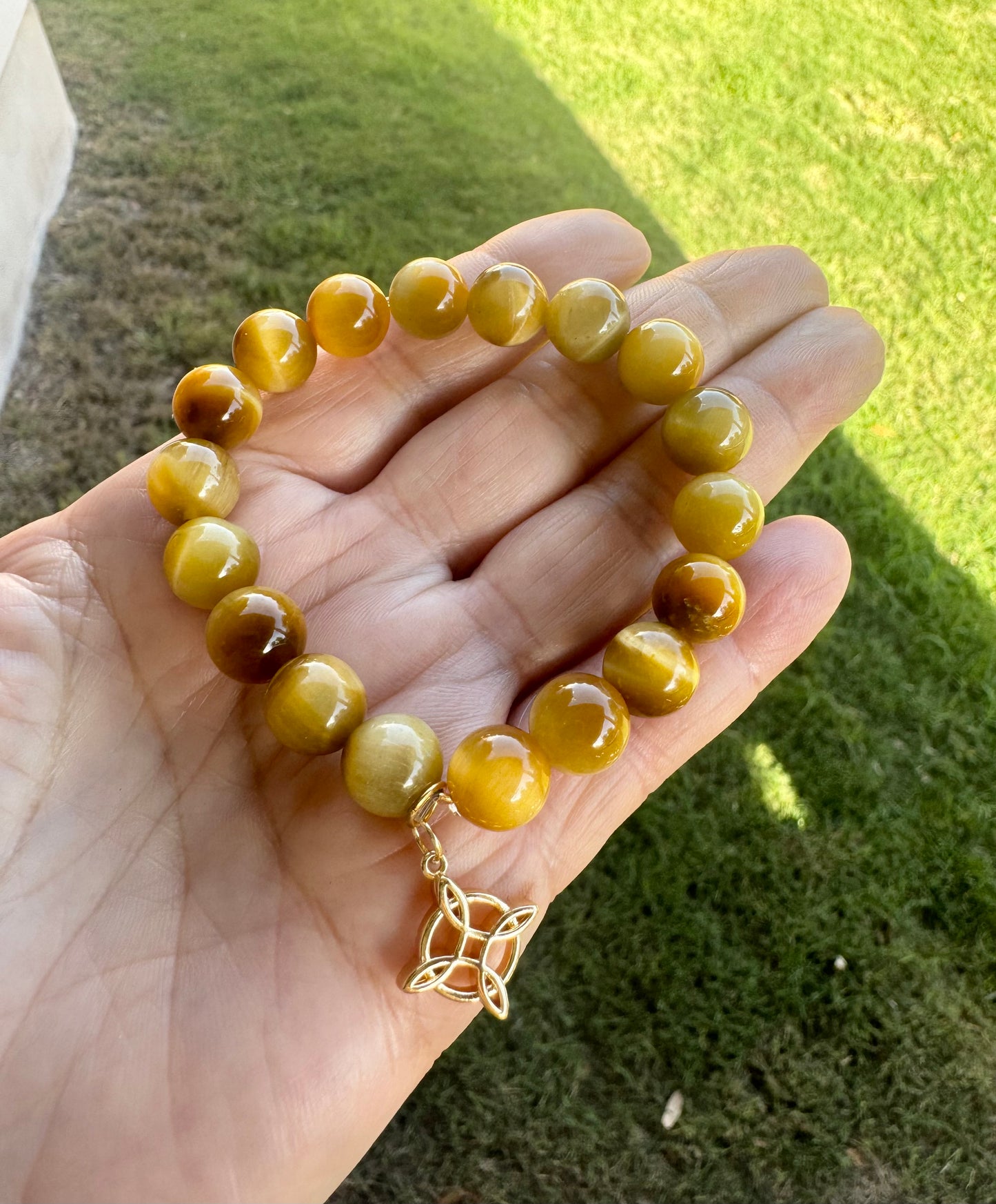 Gold Tiger's Eye Bracelet 10mm