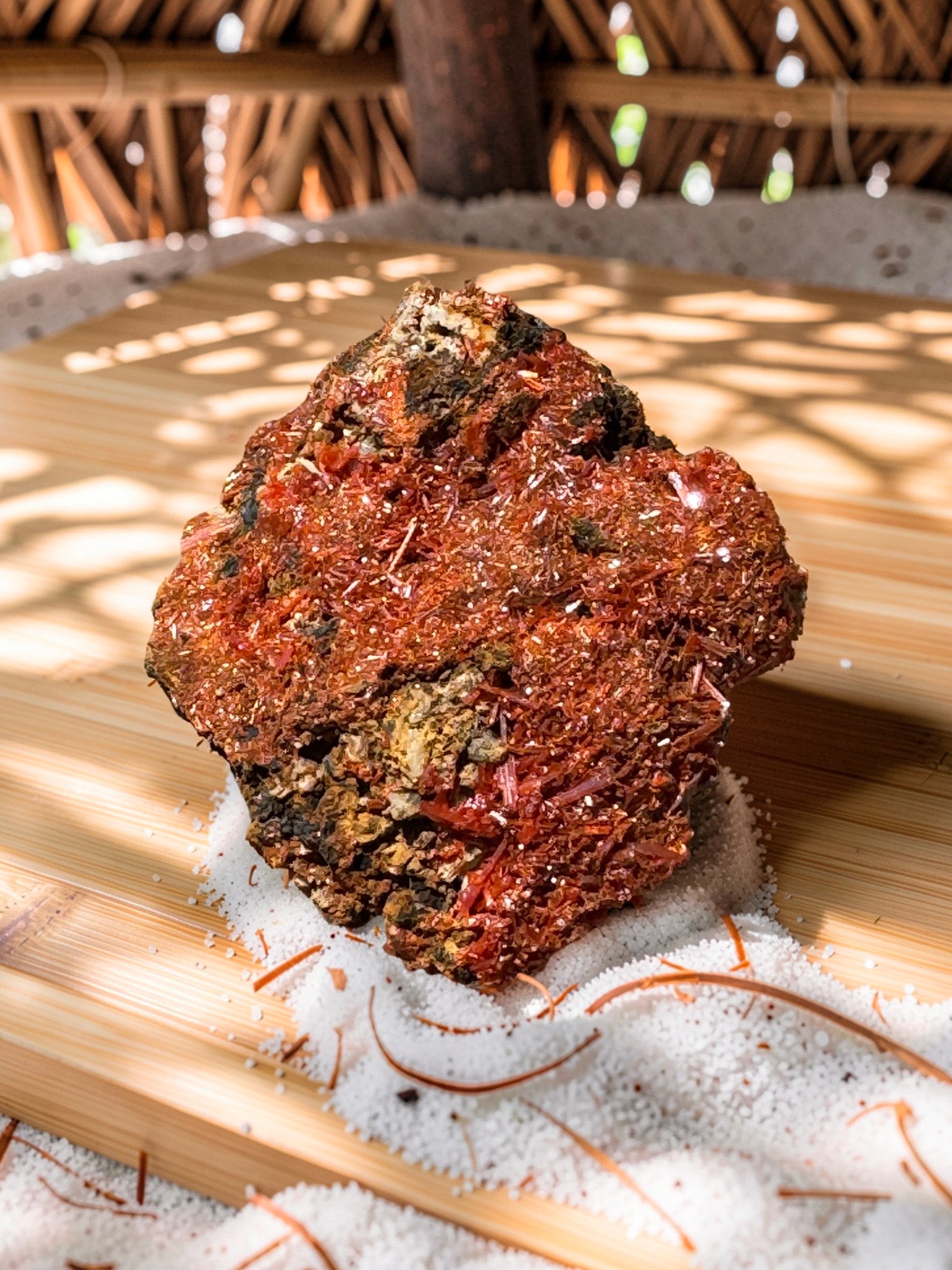 Rare Crocoite Mineral Specimen