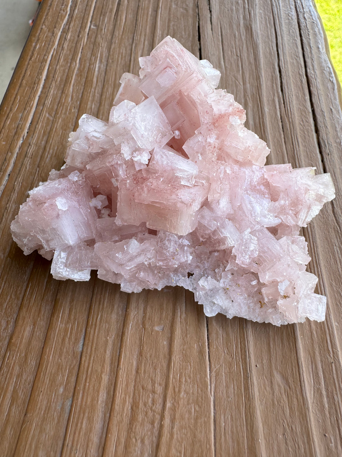 Pink Halite Crystal Specimen