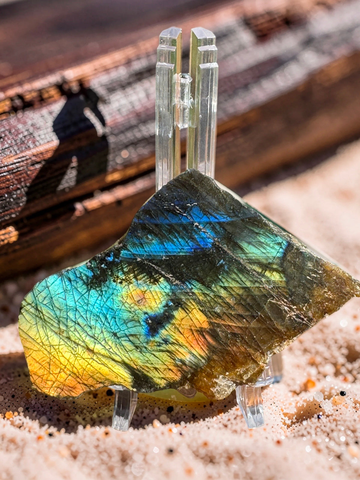 Natural Labradorite Semi-Polish