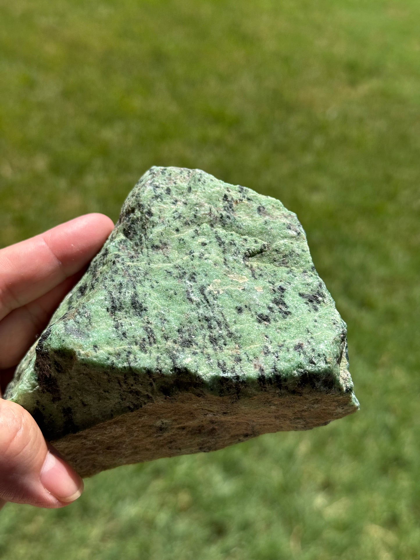 Raw Green Zoisite Stone 1.7 lb.