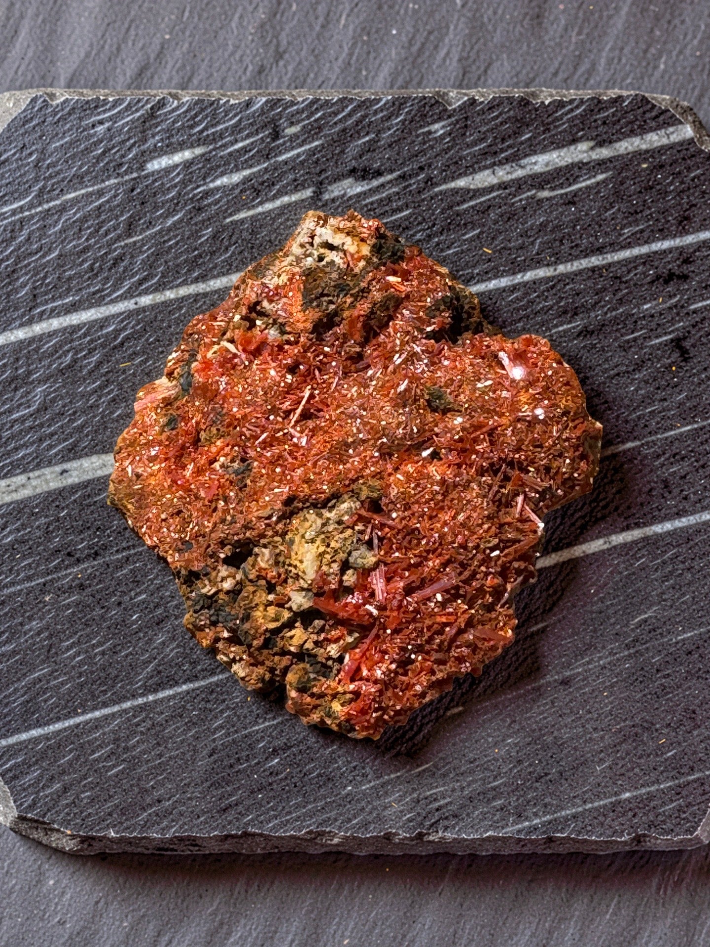 Rare Crocoite Mineral Specimen