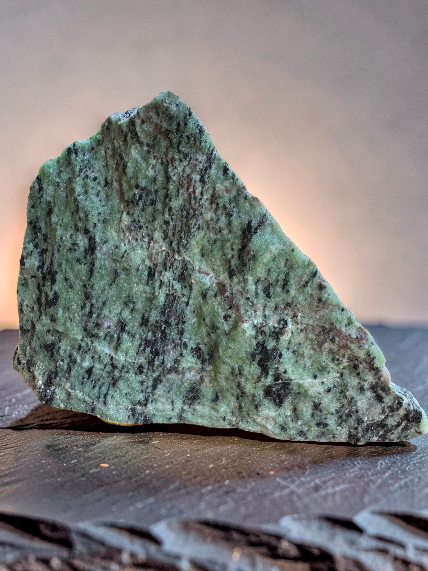 Raw Green Zoisite Stone 1.7 lb.