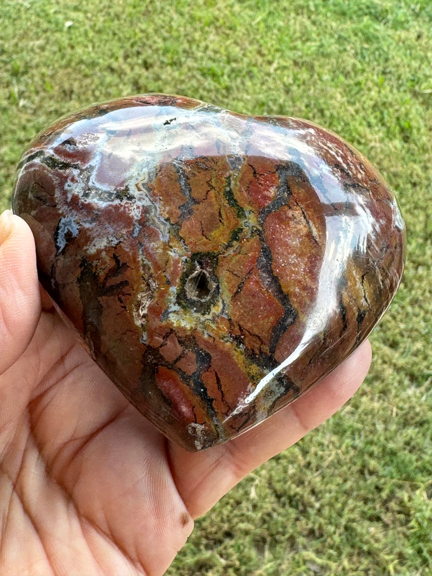 Ocean Jasper Heart