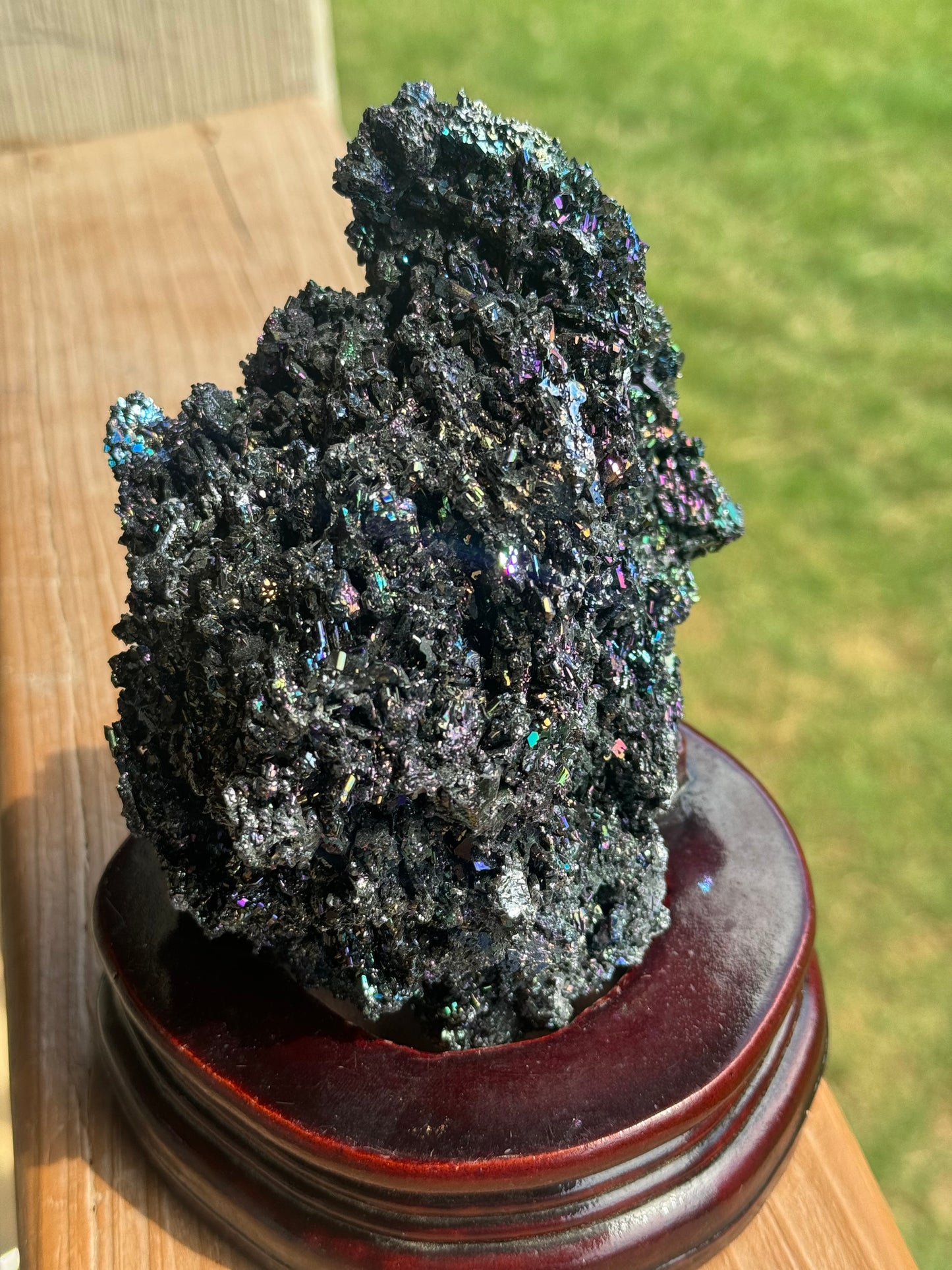 Carborundum Crystal Specimen with Base