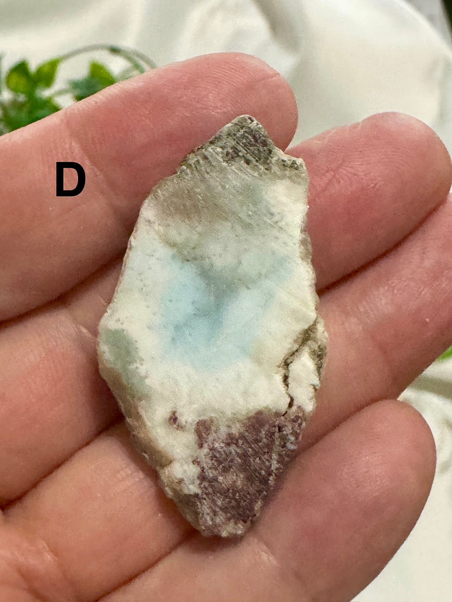 Rough Larimar Stone, Natural Raw Crystal, Dominican Larimar, Crystal Specimen, Collector Stone
