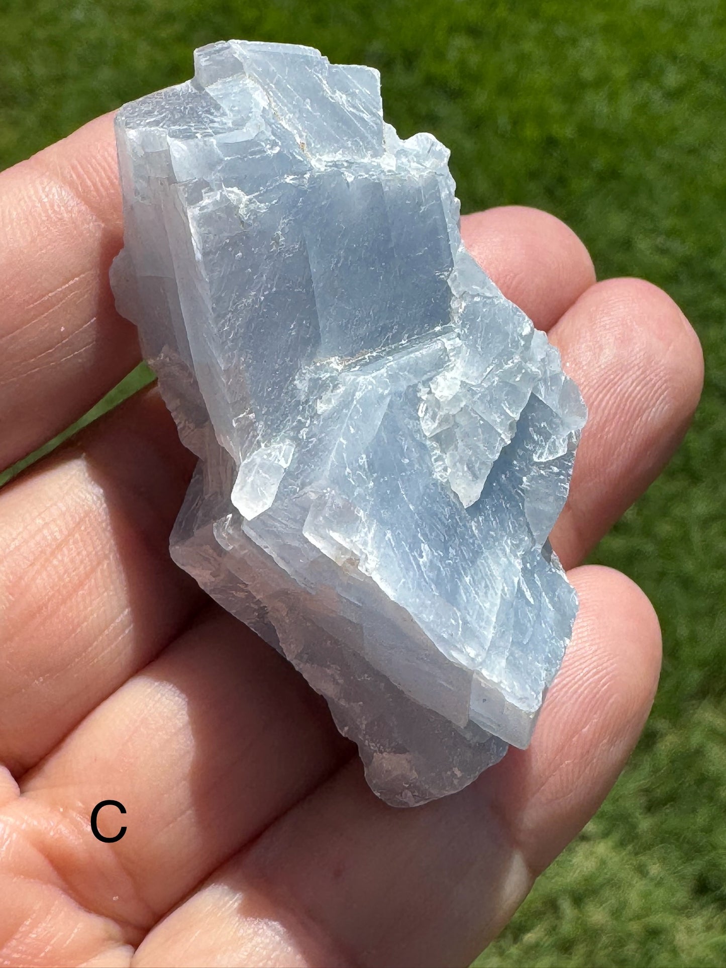 Natural Raw Blue Calcite