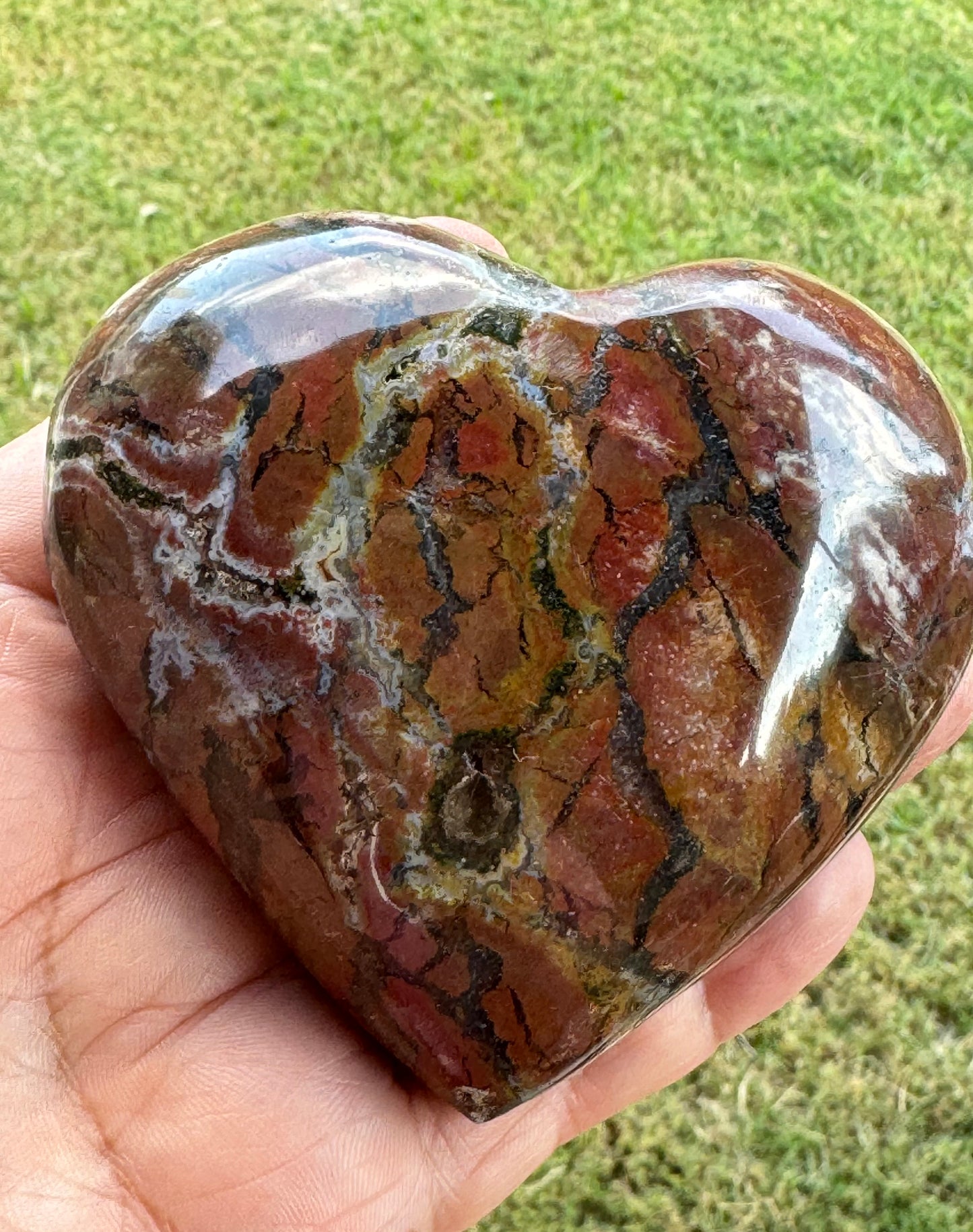 Ocean Jasper Heart