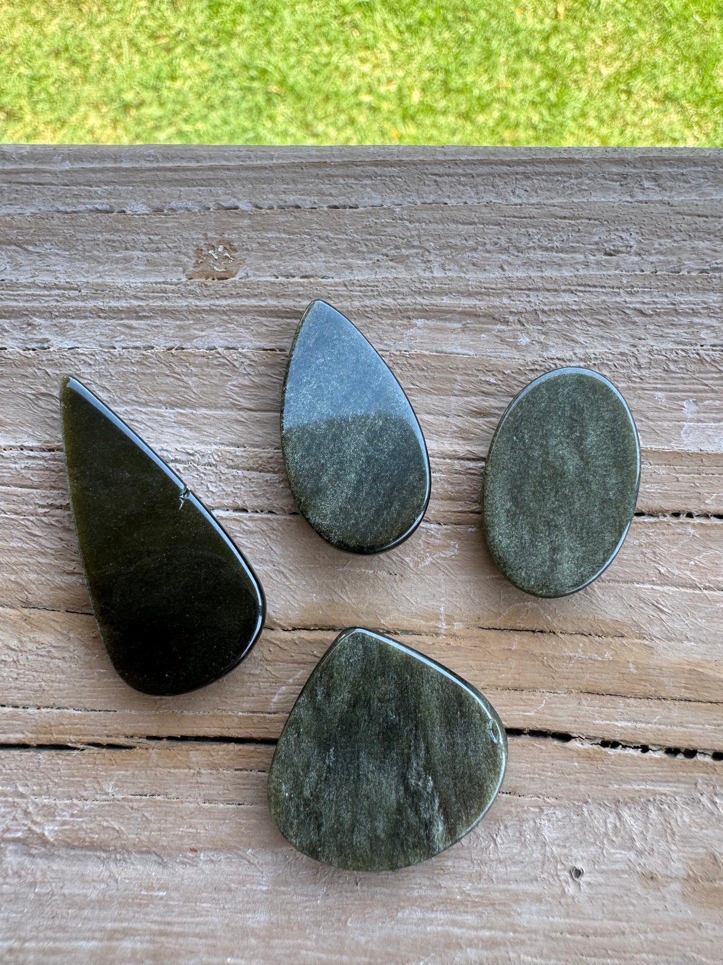 Natural Golden Obsidian Cabochon