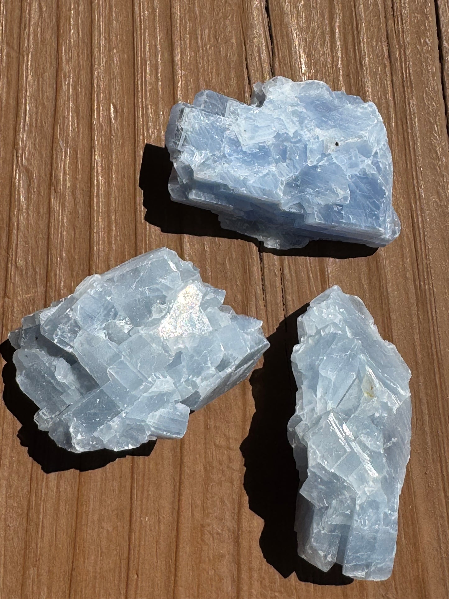 Natural Raw Blue Calcite