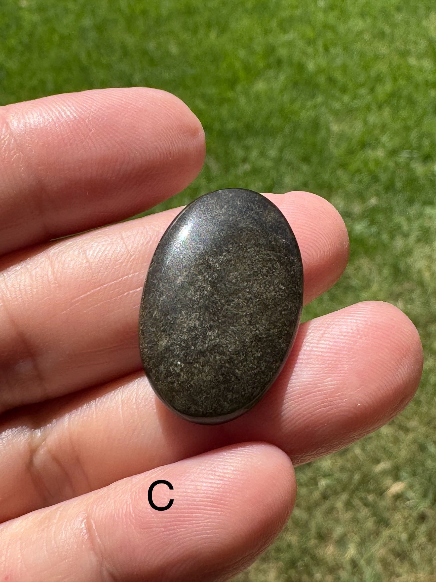 Natural Golden Obsidian Cabochon