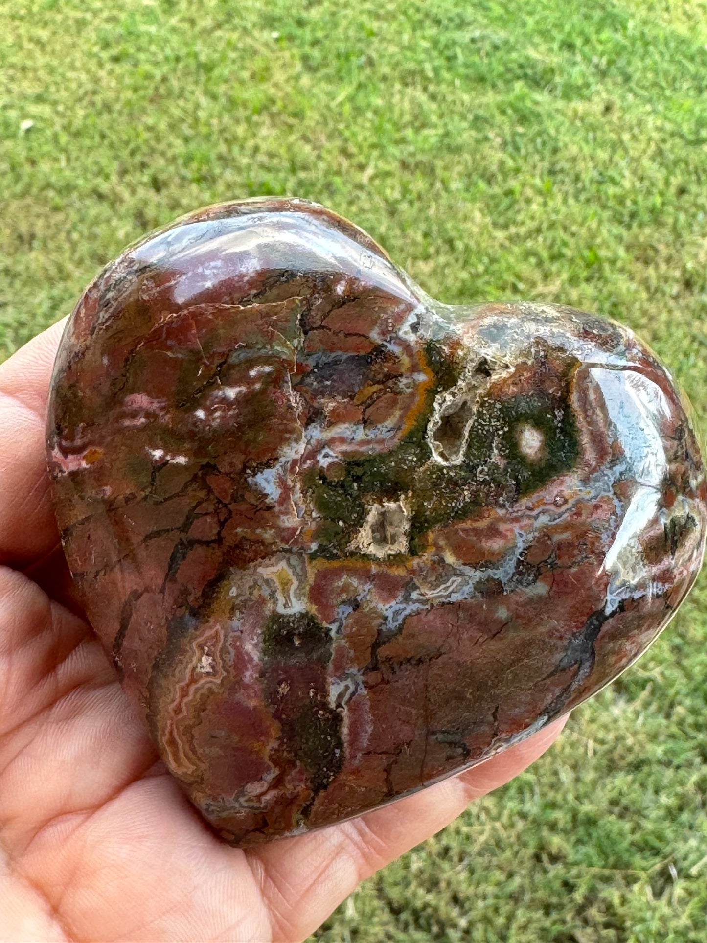 Ocean Jasper Heart